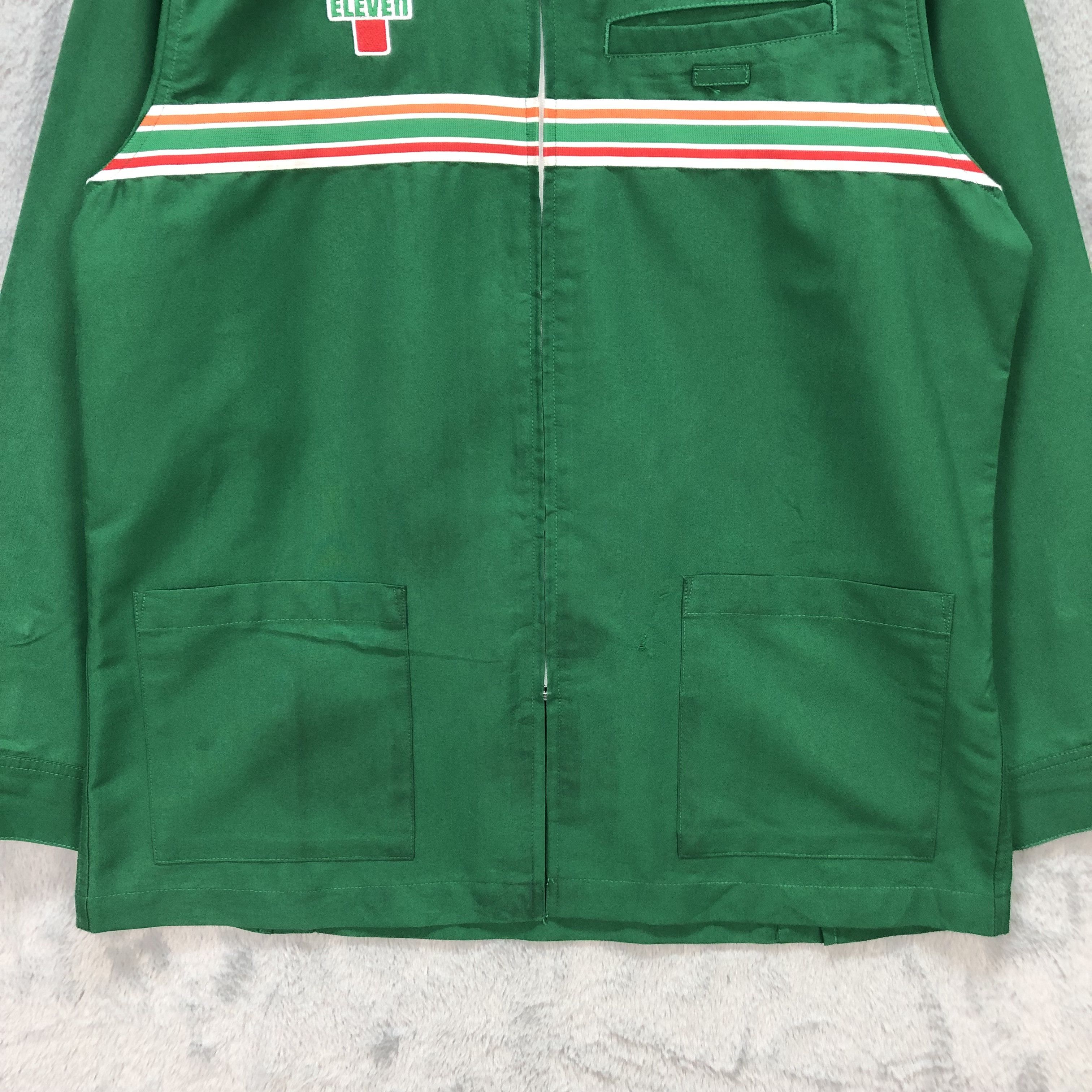 Japanese Brand VINTAGE 90'S 7 ELEVEN UNIFORM L/S ZIPPER JACKET #5532-196 Size US M / EU 48-50 / 2 - 4 Thumbnail