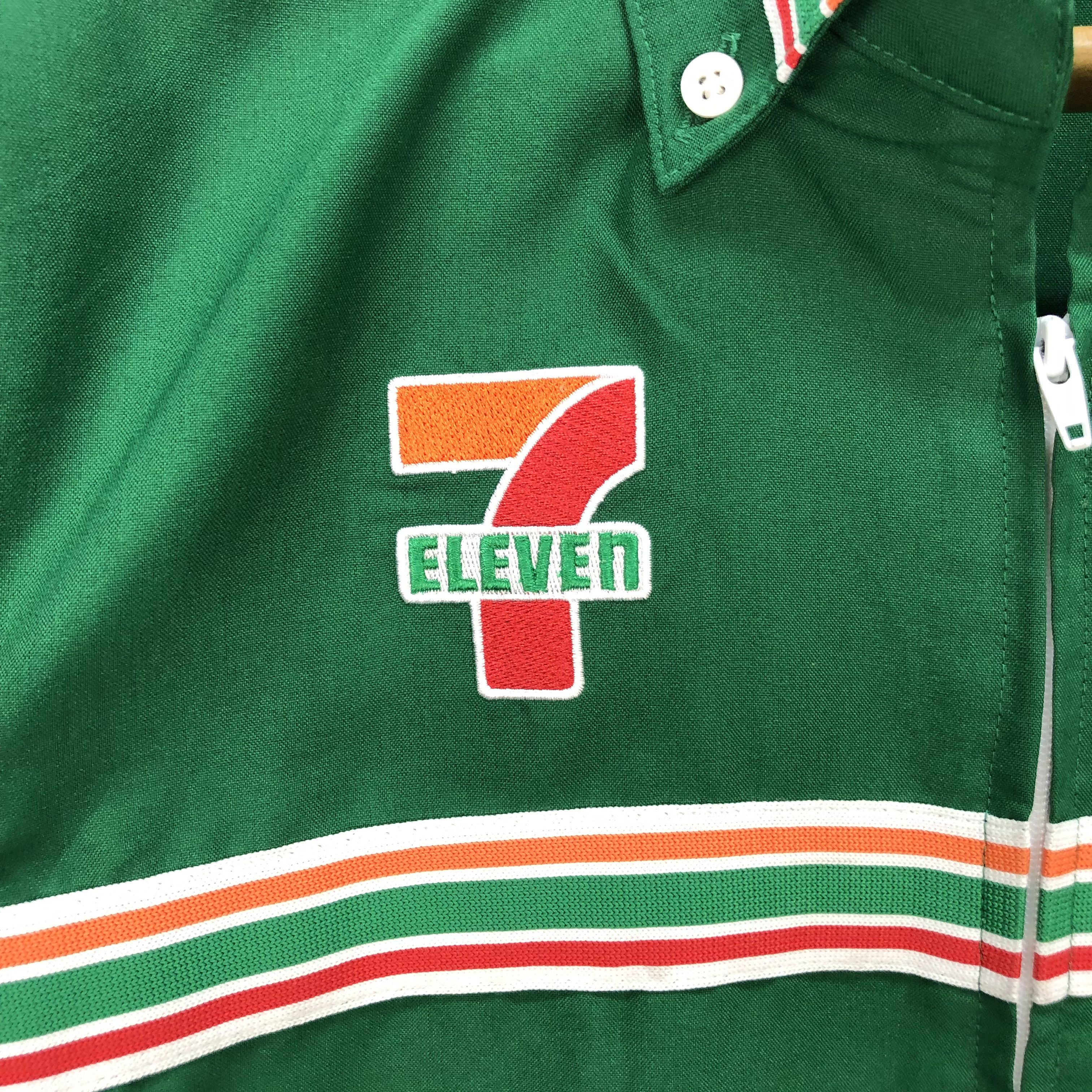 Japanese Brand VINTAGE 90'S 7 ELEVEN UNIFORM L/S ZIPPER JACKET #5532-196 Size US M / EU 48-50 / 2 - 3 Thumbnail