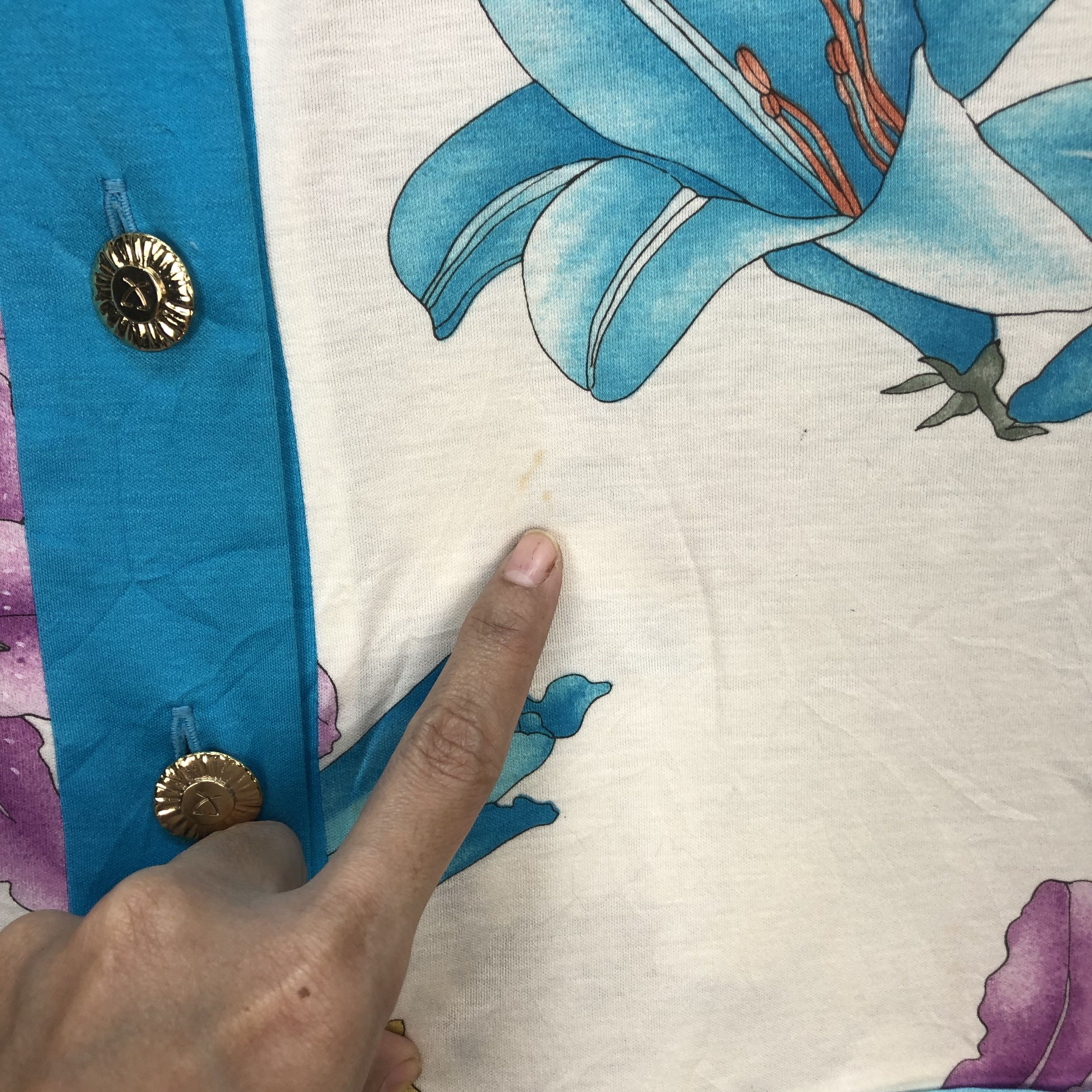 Japanese Brand LEONARD FASHION PARIS MADE IN JAPAN FLORAL SHIRT #5606-200 Size M / US 6-8 / IT 42-44 - 5 Thumbnail