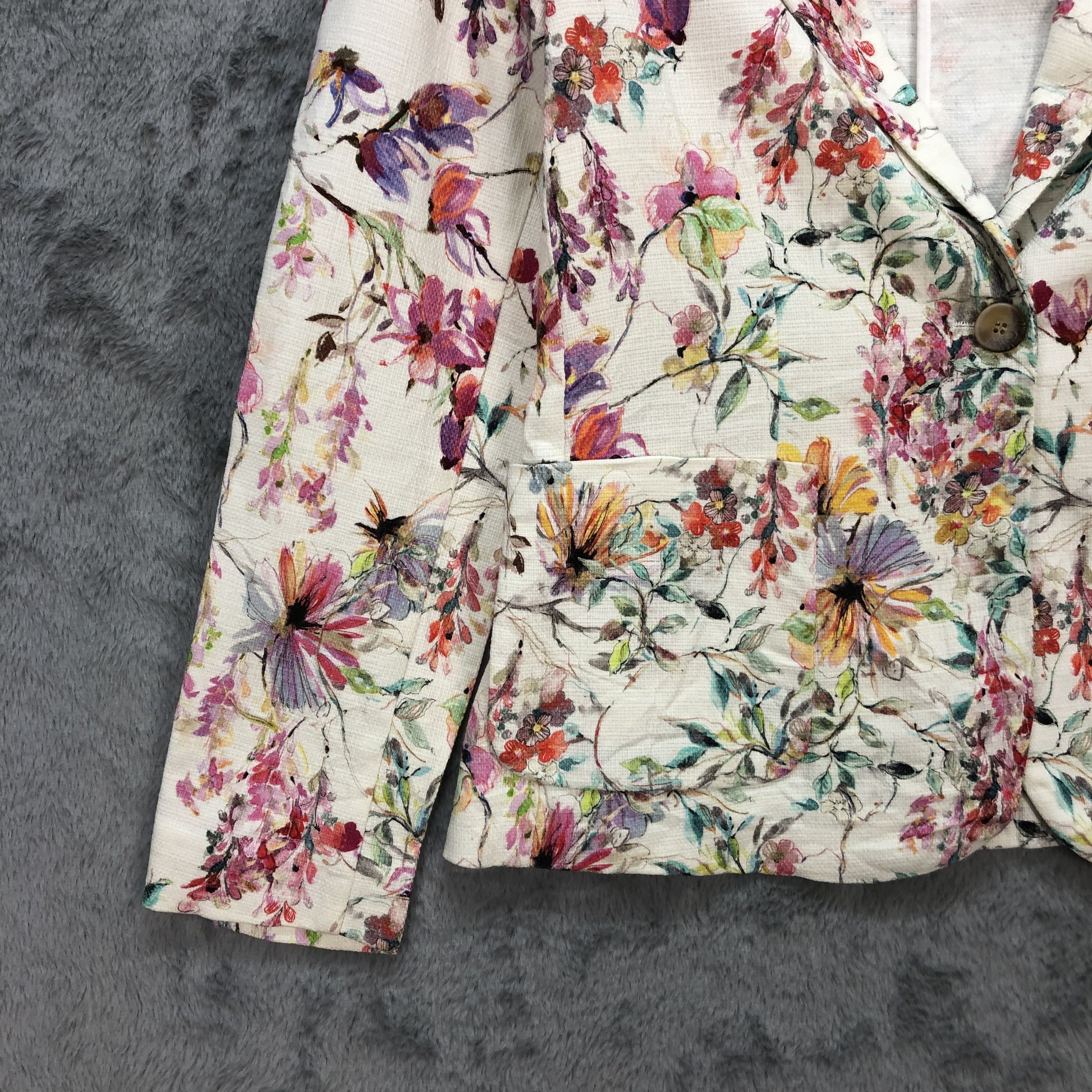 Zara ZARA GIRLS FLORAL SUIT JACKET / BLAZER #5608-200 Size XS / US 0-2 / IT 36-38 - 4 Thumbnail