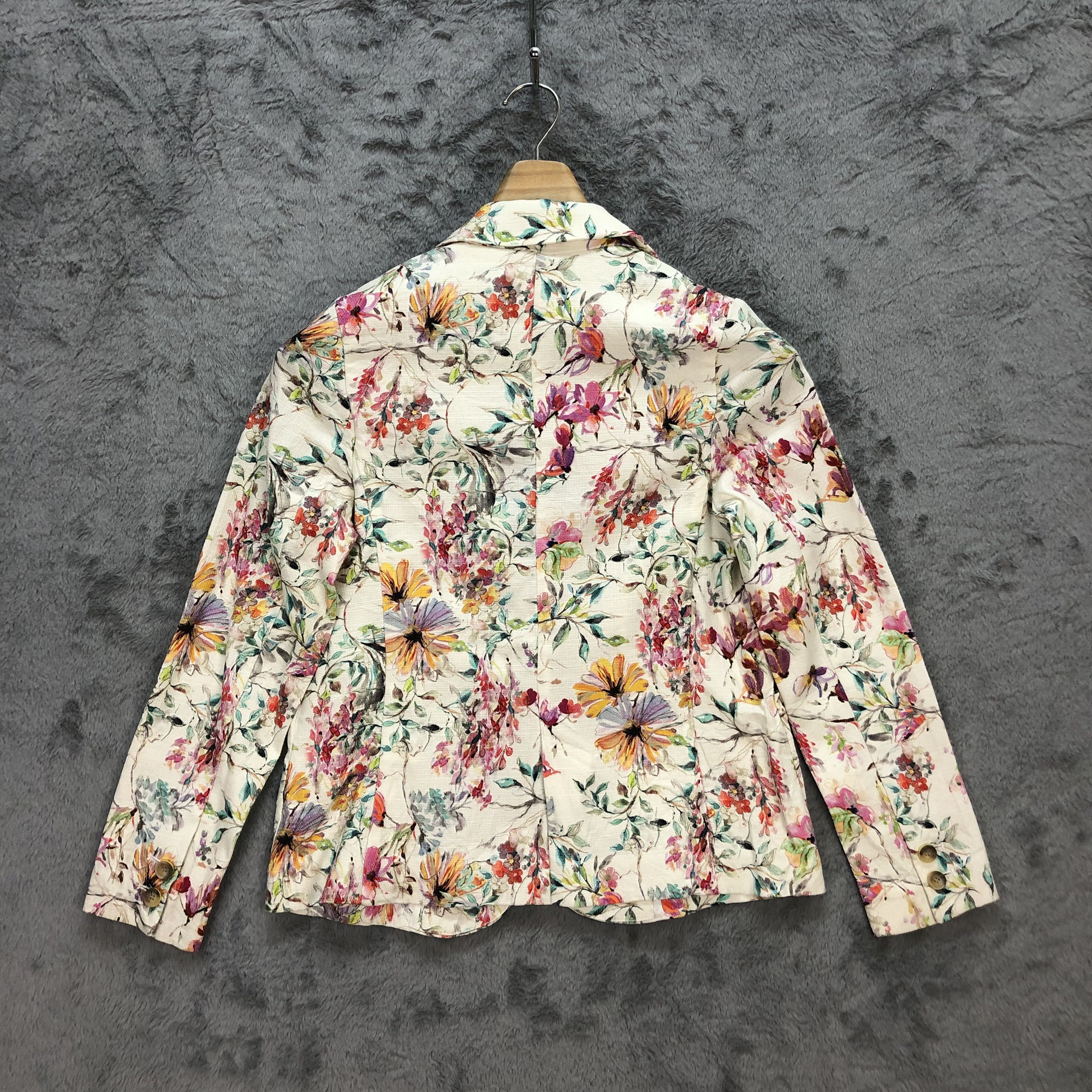 Zara ZARA GIRLS FLORAL SUIT JACKET / BLAZER #5608-200 Size XS / US 0-2 / IT 36-38 - 9 Thumbnail