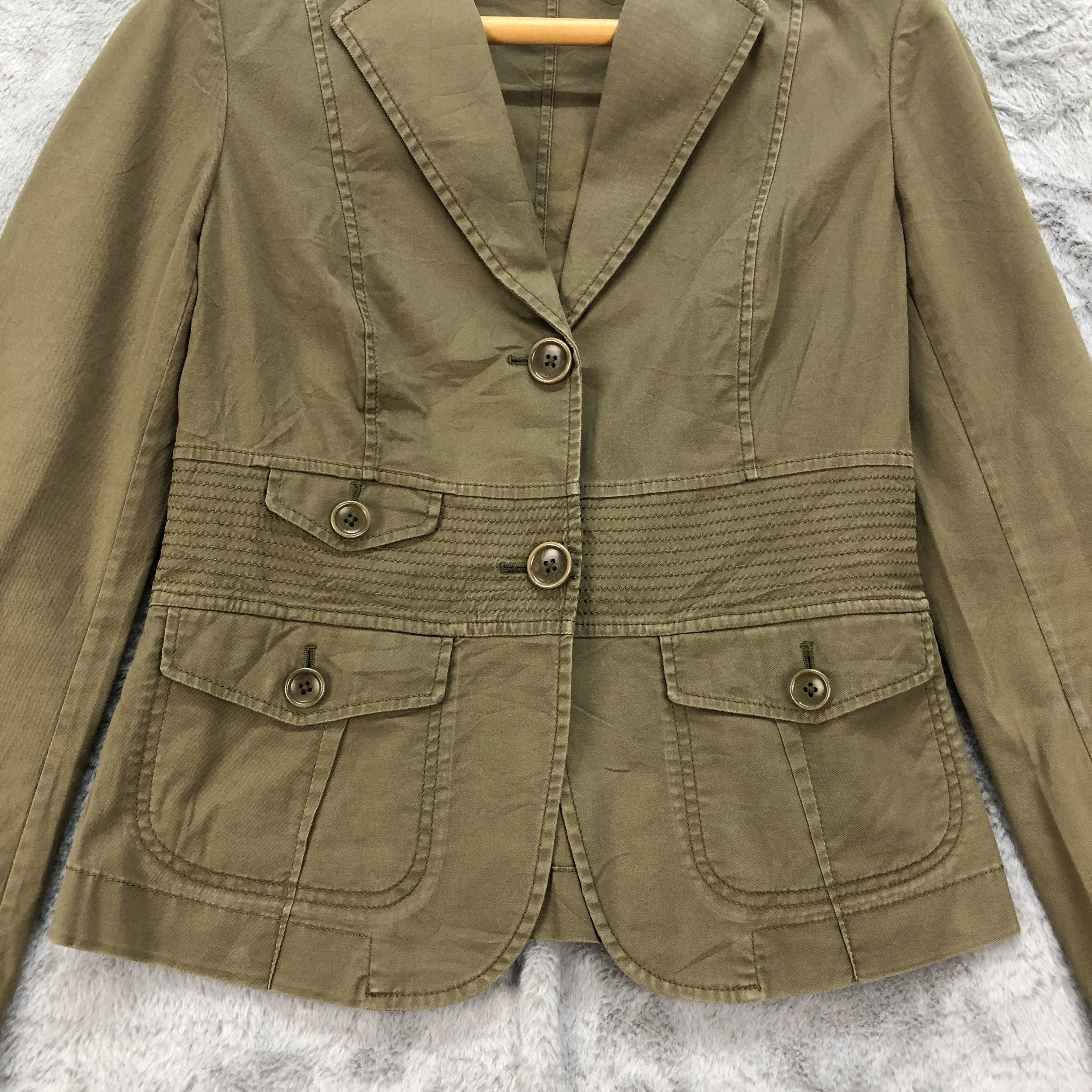 DKNY DKNY Cropped Coat / Jacket / Blazer #4555-158 Size XS / US 0-2 / IT 36-38 - 3 Thumbnail
