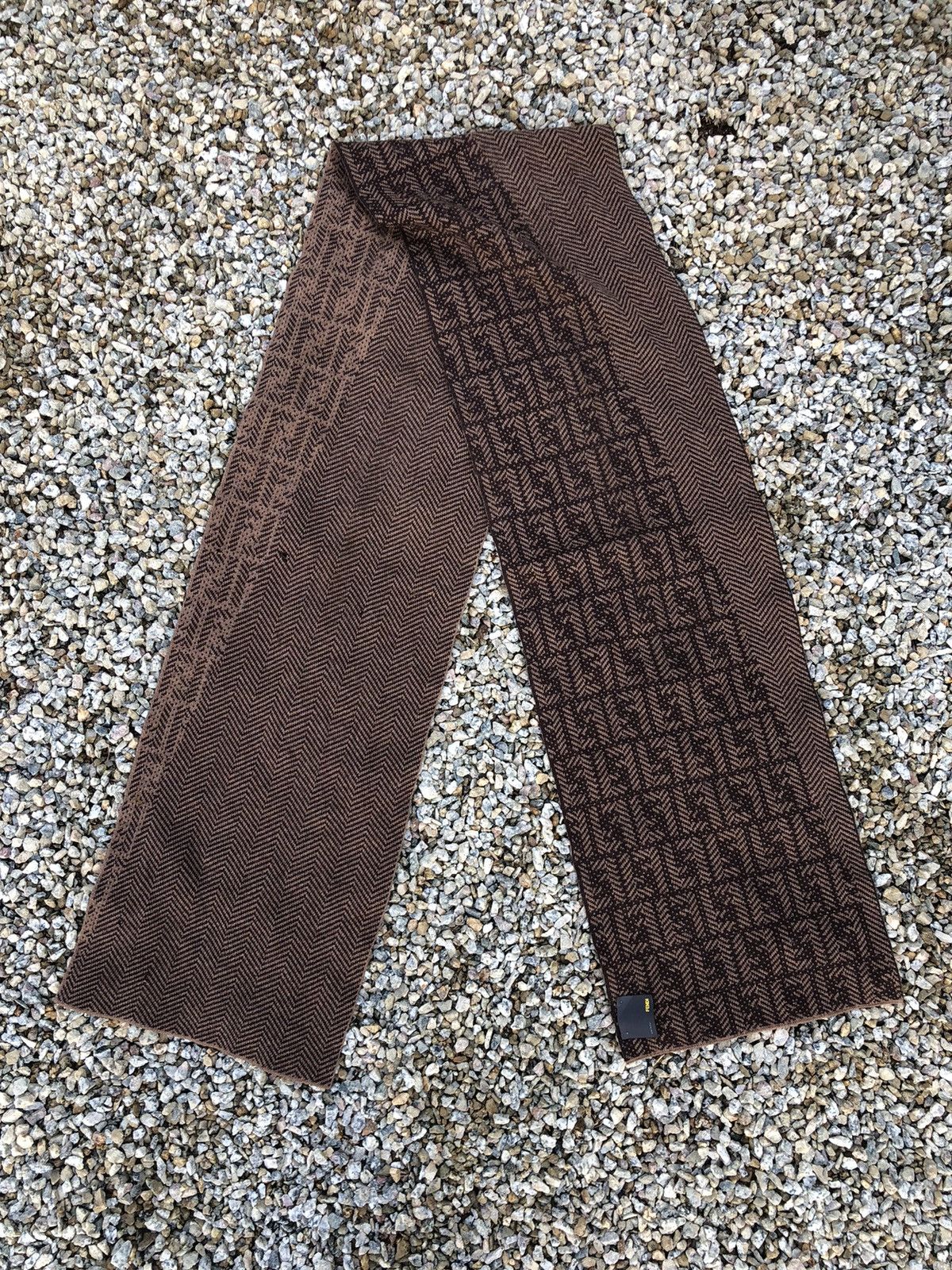 Fendi × Vintage Vintage Fendi Monogram Scarf / Muffler / Neckwear Size ONE SIZE - 2 Thumbnail