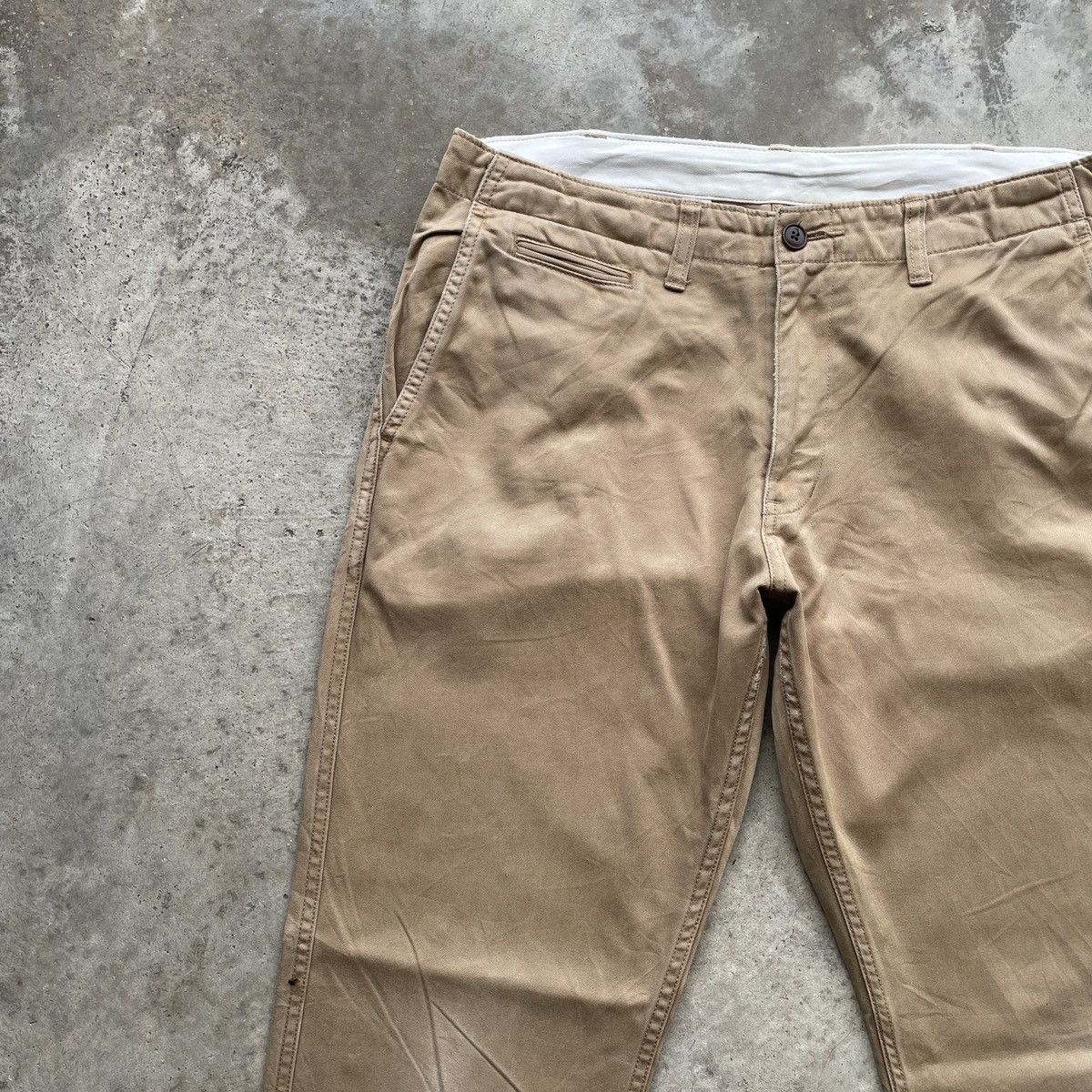 Japanese Brand Vintage Japanese Khaki Colour Trousers Casual Pants Size US 32 / EU 48 - 3 Thumbnail