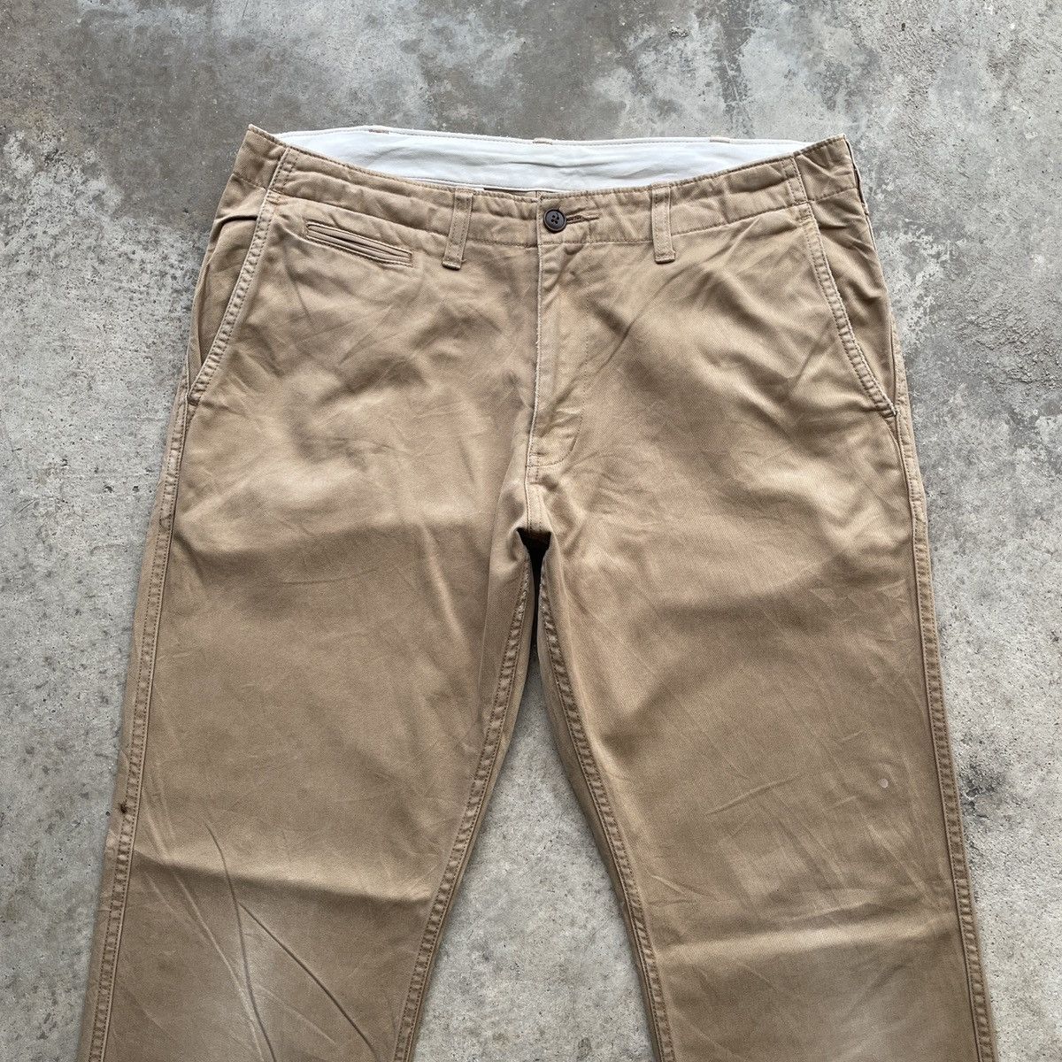 Japanese Brand Vintage Japanese Khaki Colour Trousers Casual Pants Size US 32 / EU 48 - 2 Thumbnail