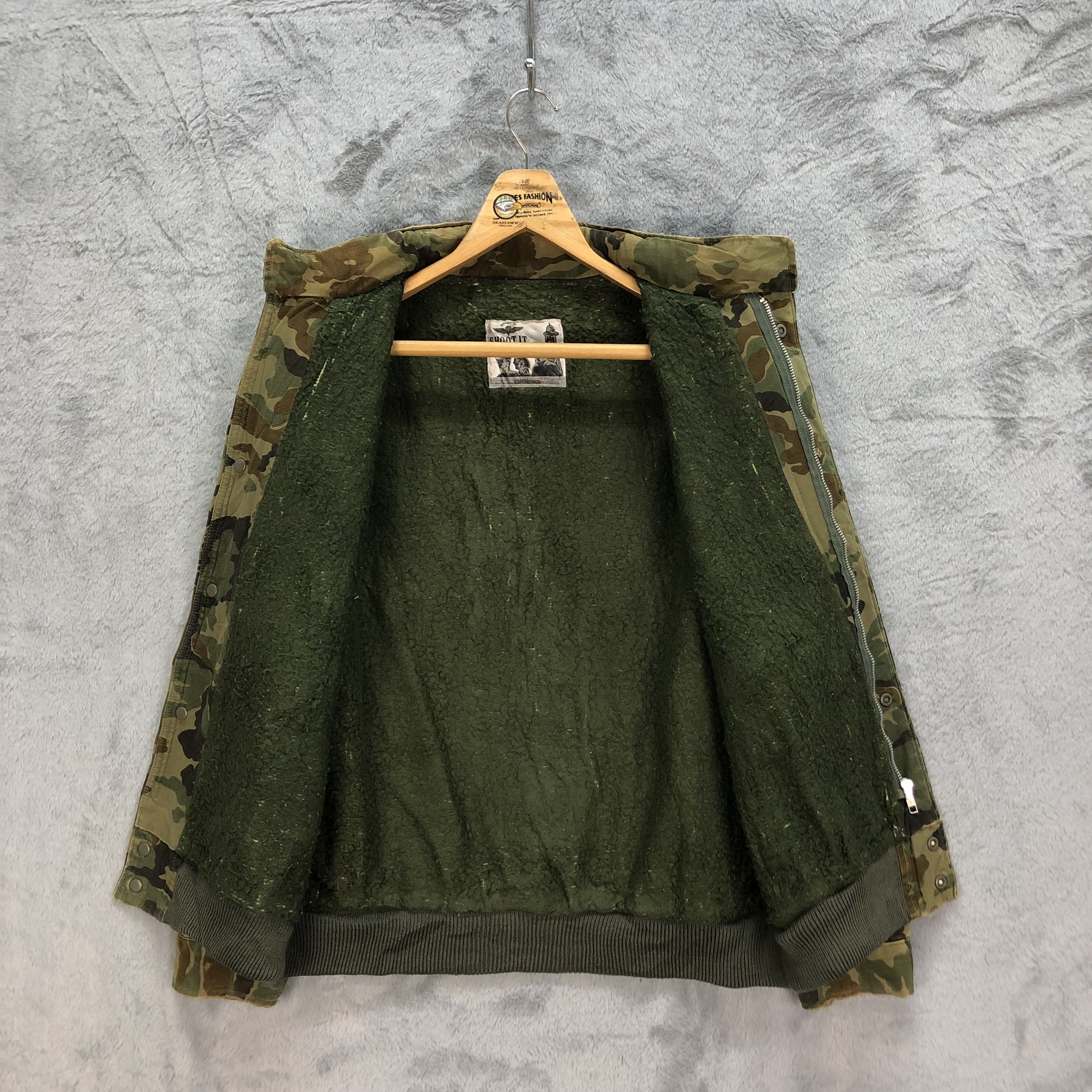 Japanese Brand SHOOT IT ACTION TEAM MILITARY STYLE CAMO JACKET #5375-186 Size US M / EU 48-50 / 2 - 8 Thumbnail