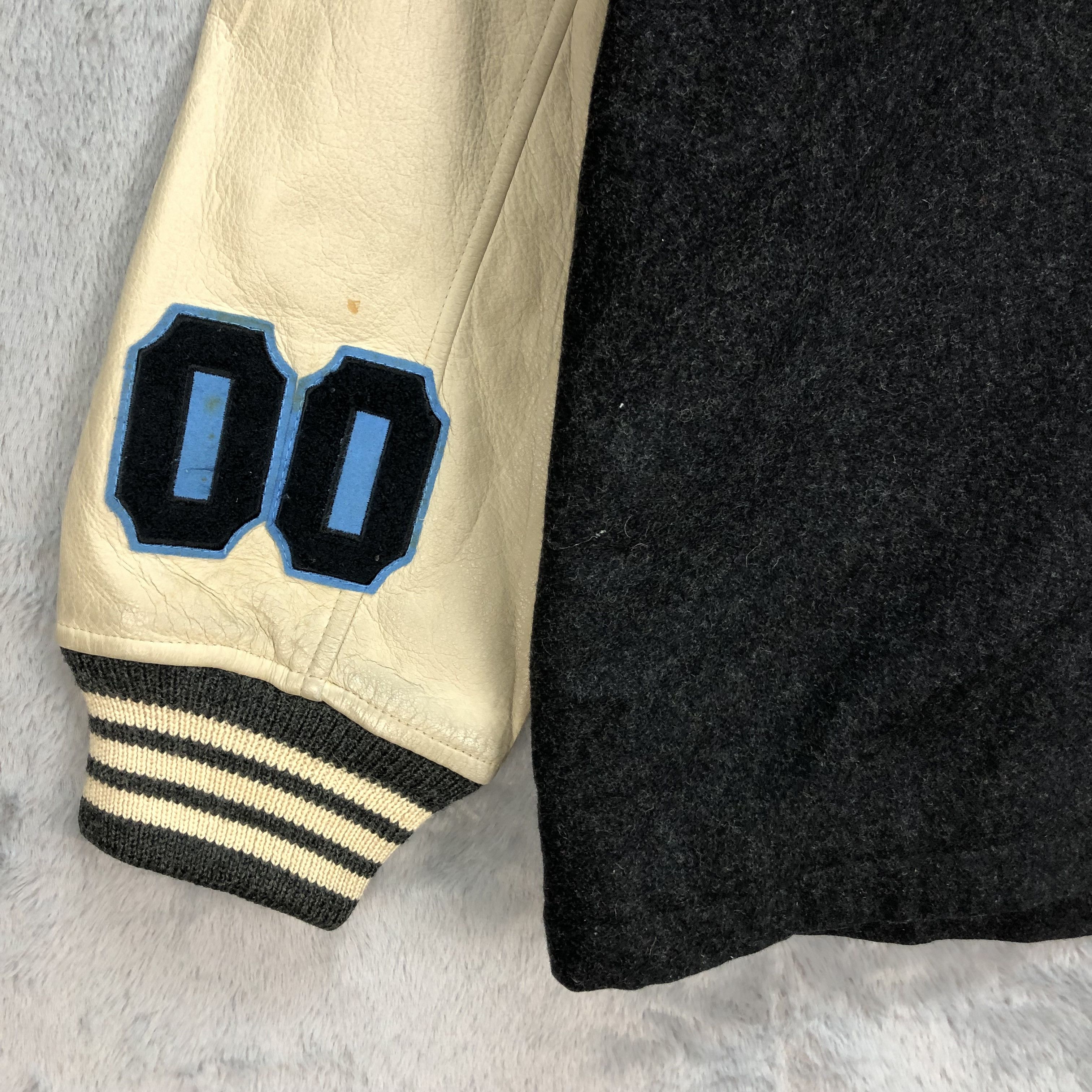 Japanese Brand Vintage PNB NATION Wool Leather Varsity Jacket #4896-175 Size US XL / EU 56 / 4 - 13 Thumbnail