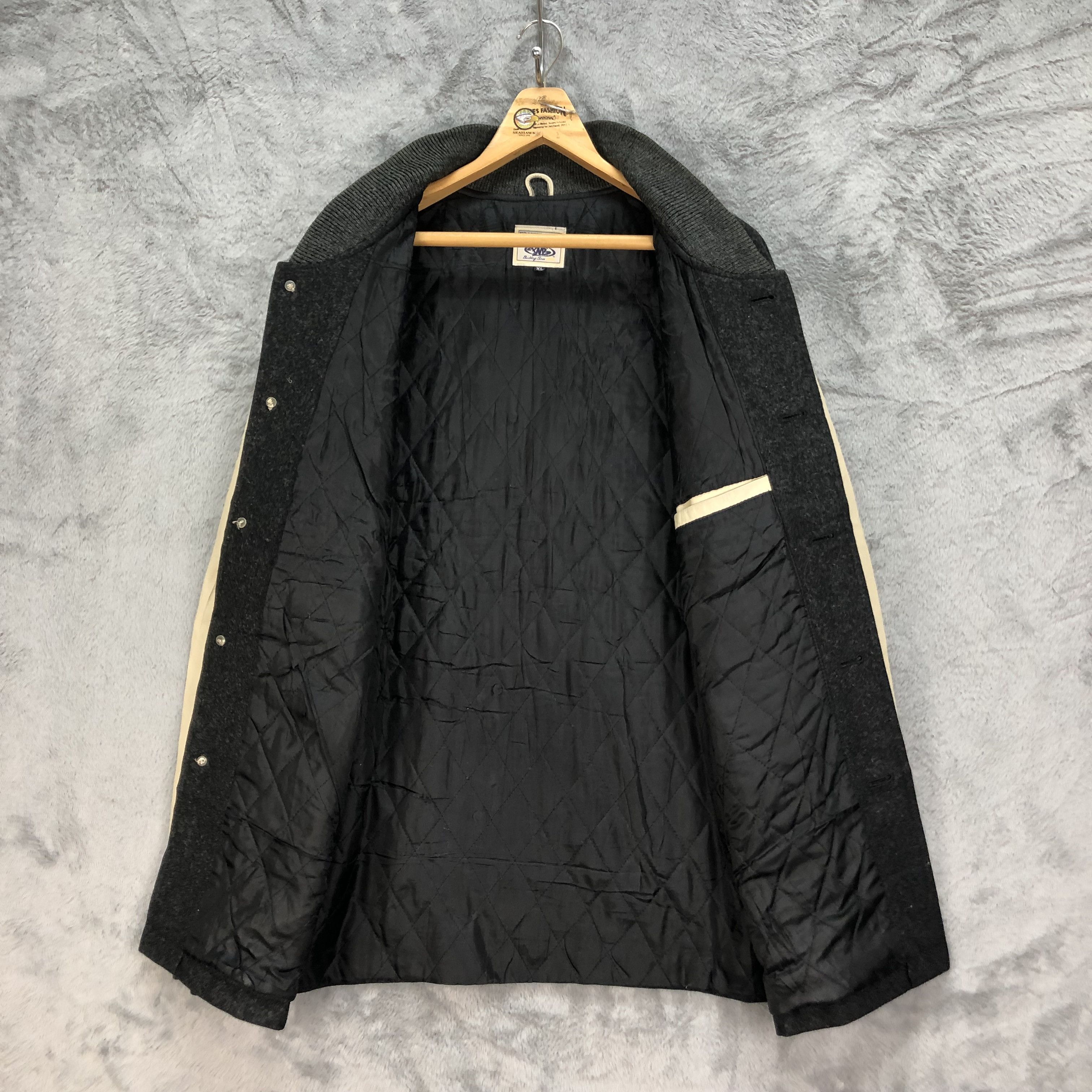 Japanese Brand Vintage PNB NATION Wool Leather Varsity Jacket #4896-175 Size US XL / EU 56 / 4 - 9 Thumbnail