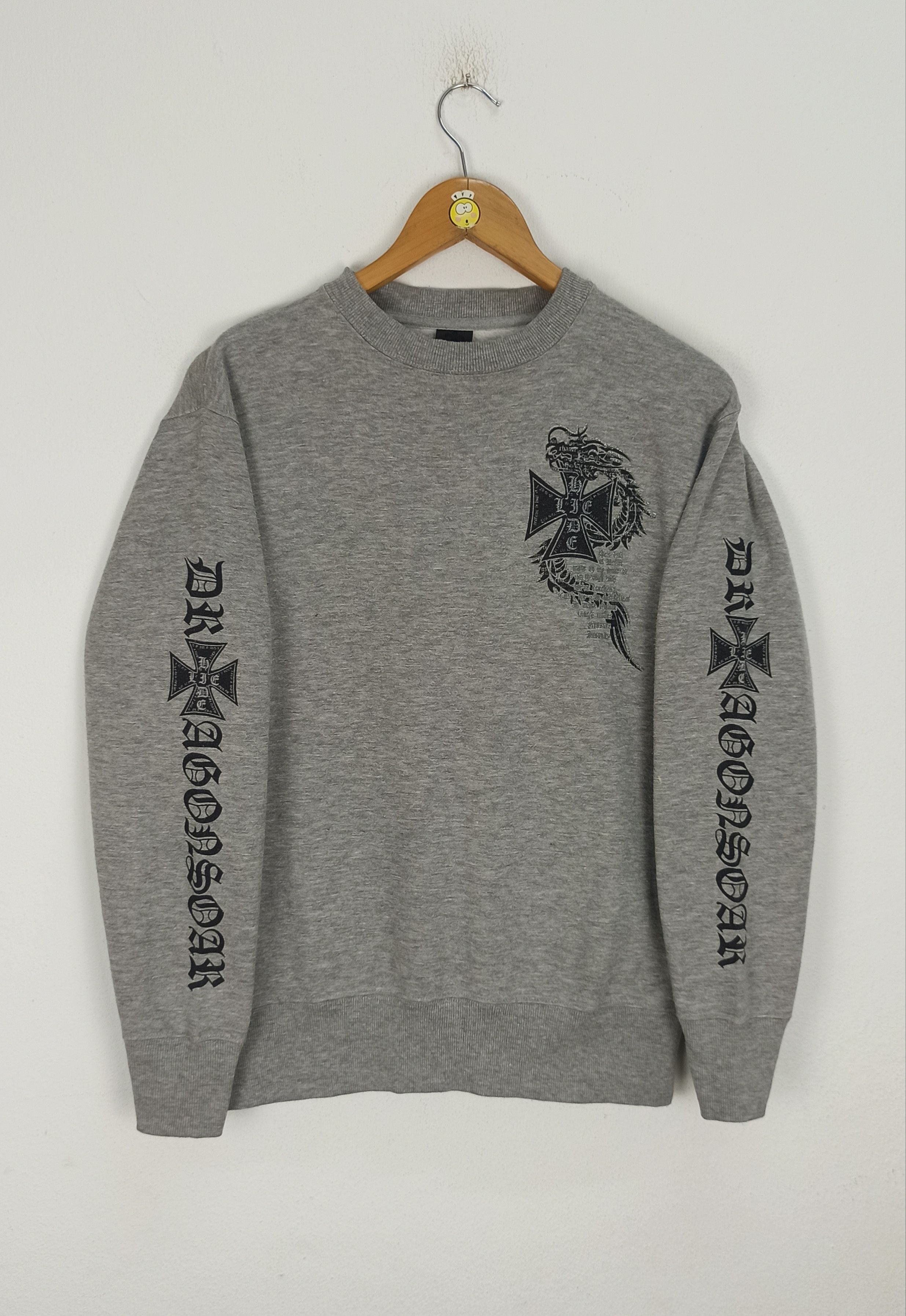 14th Addiction 🔥Vintage🔥 Japanesse Brand Dragon Tattoo Style Big Logo Size US M / EU 48-50 / 2 - 1 Thumbnail
