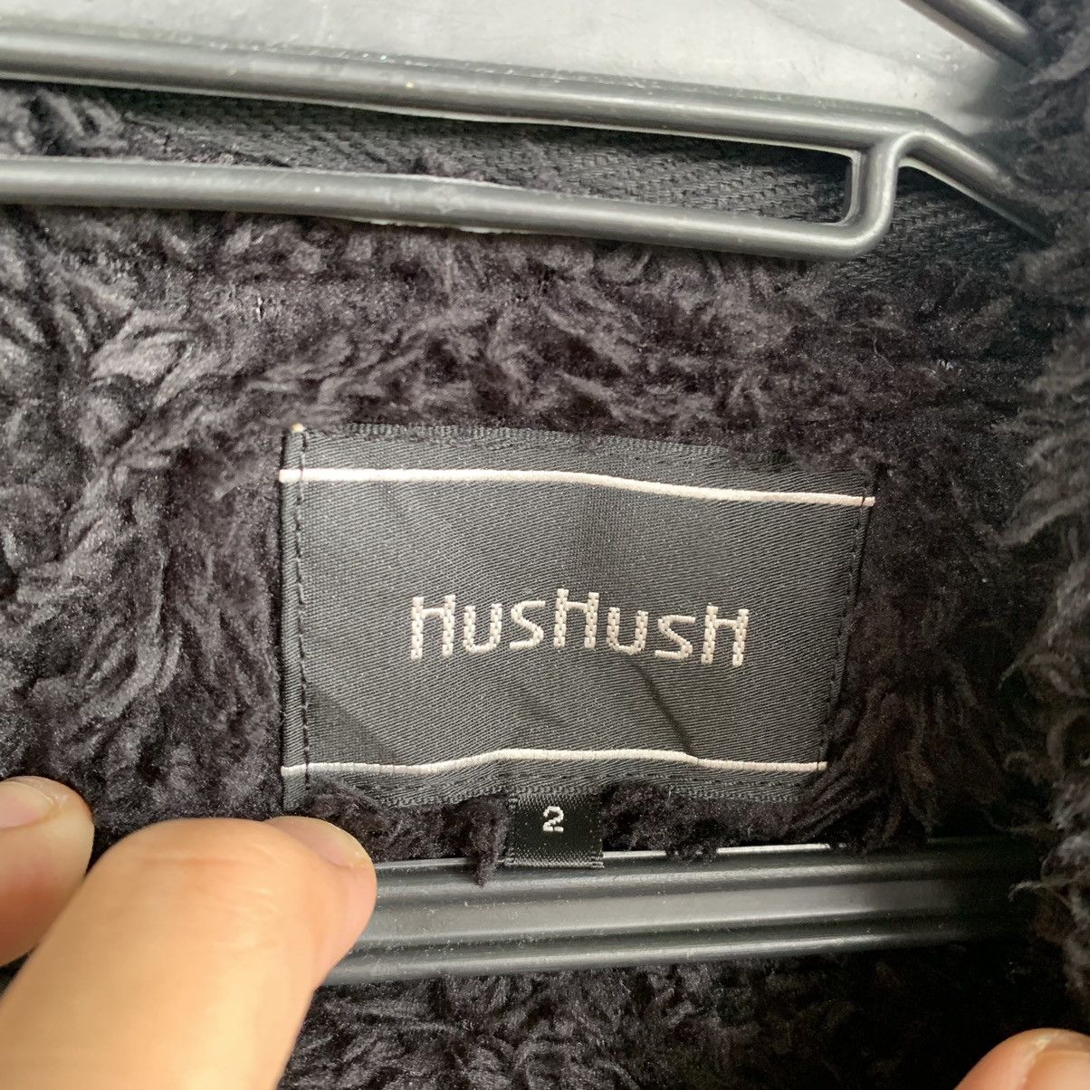 Japanese Brand HusHush fleece one button jacket hoodie Size M / US 6-8 / IT 42-44 - 3 Thumbnail