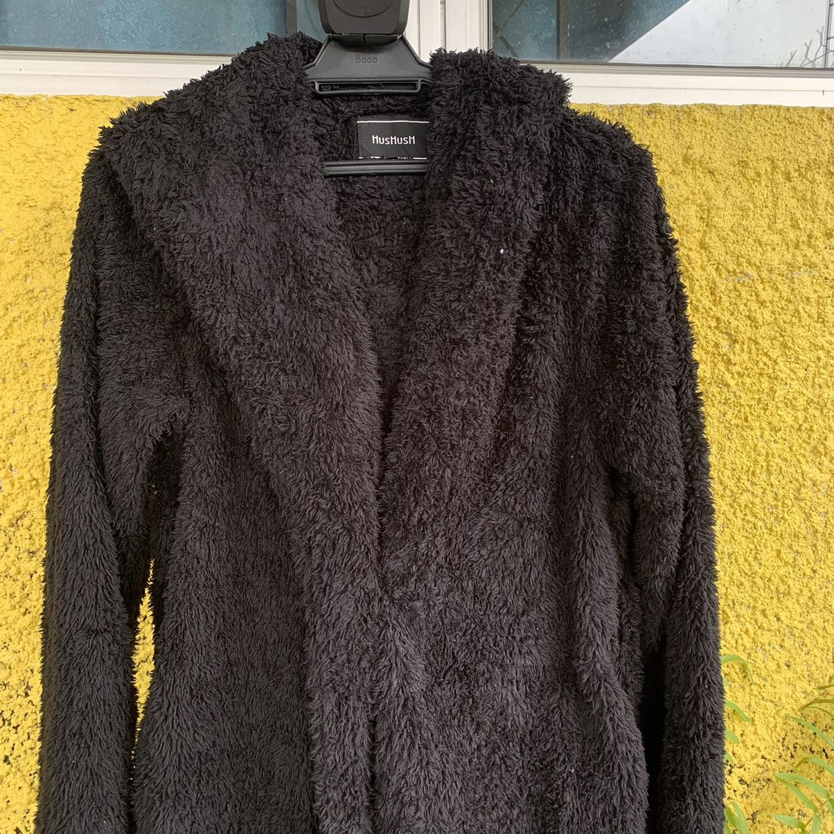 Japanese Brand HusHush fleece one button jacket hoodie Size M / US 6-8 / IT 42-44 - 2 Thumbnail