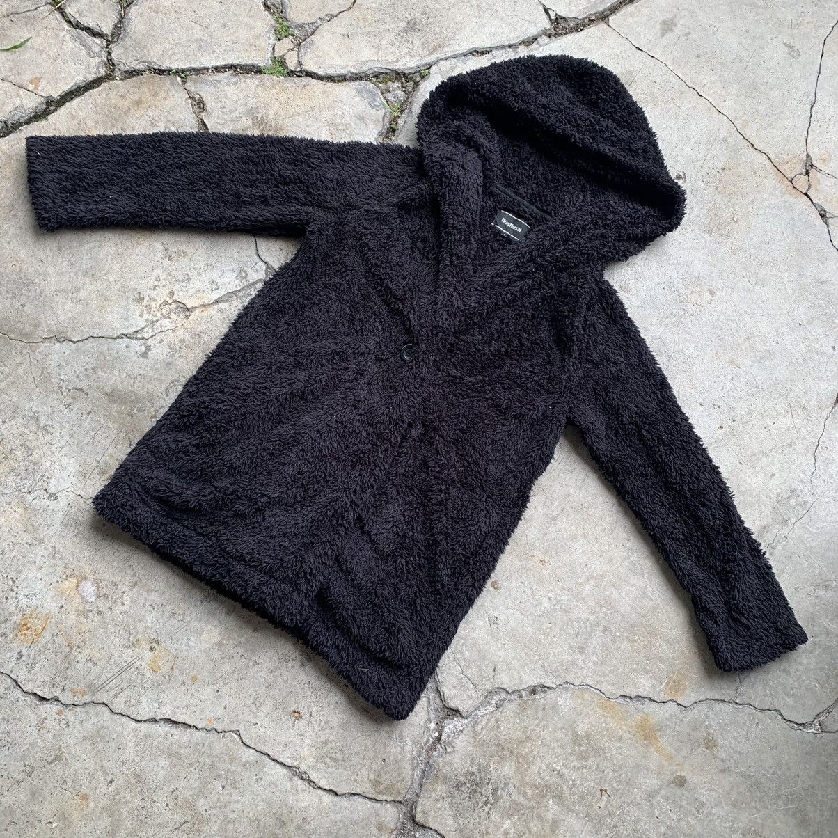 Japanese Brand HusHush fleece one button jacket hoodie Size M / US 6-8 / IT 42-44 - 6 Thumbnail