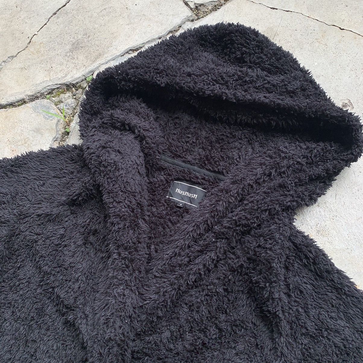 Japanese Brand HusHush fleece one button jacket hoodie Size M / US 6-8 / IT 42-44 - 7 Thumbnail