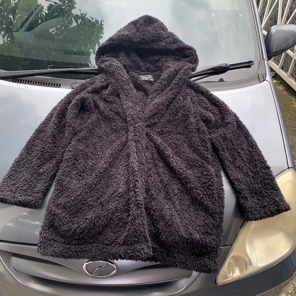 Japanese Brand HusHush fleece one button jacket hoodie Size M / US 6-8 / IT 42-44 - 14 Thumbnail