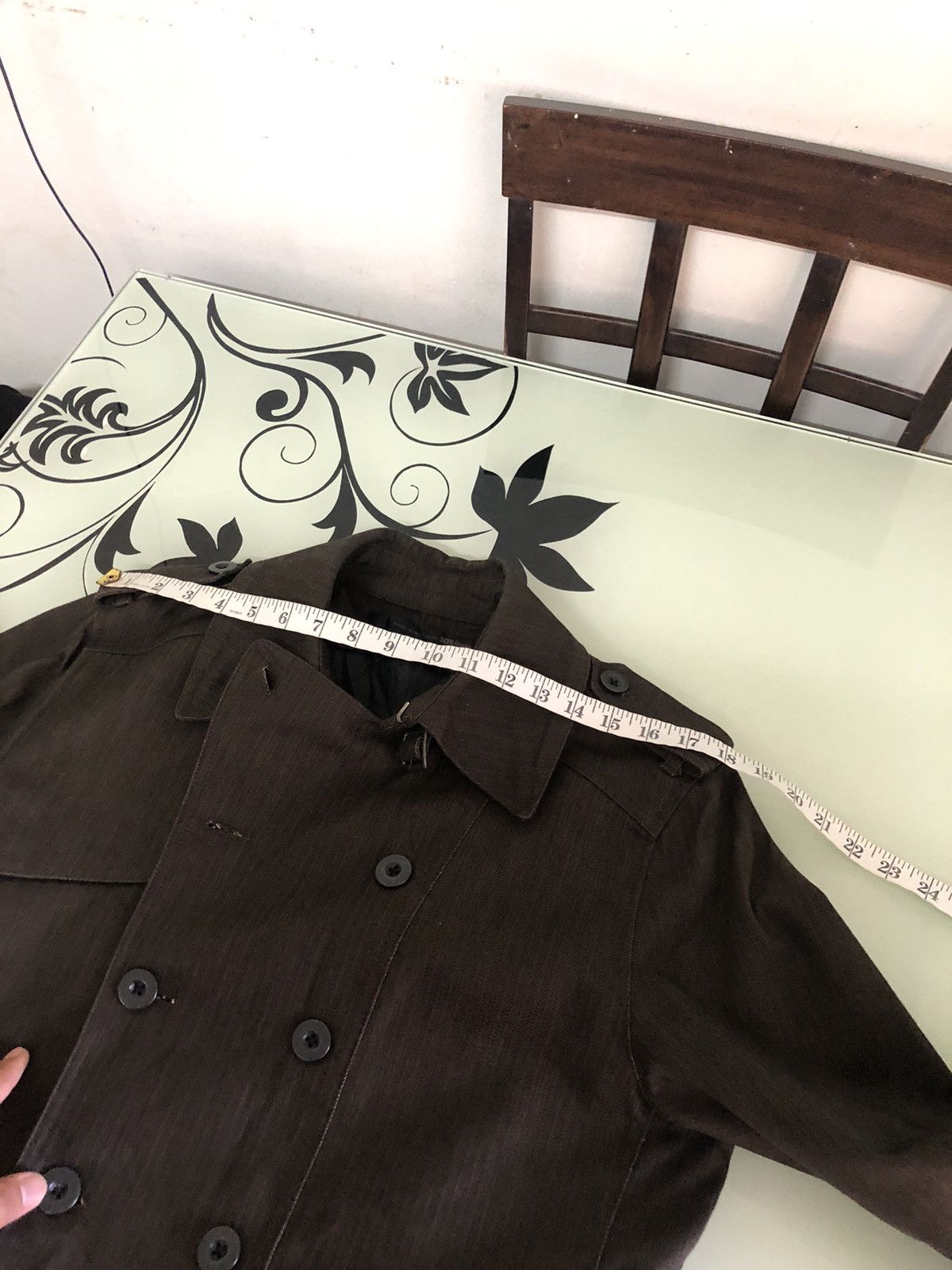 If Six Was Nine Vintage Schlussel Double Breasted Denim Coat Jacket Size US M / EU 48-50 / 2 - 21 Thumbnail