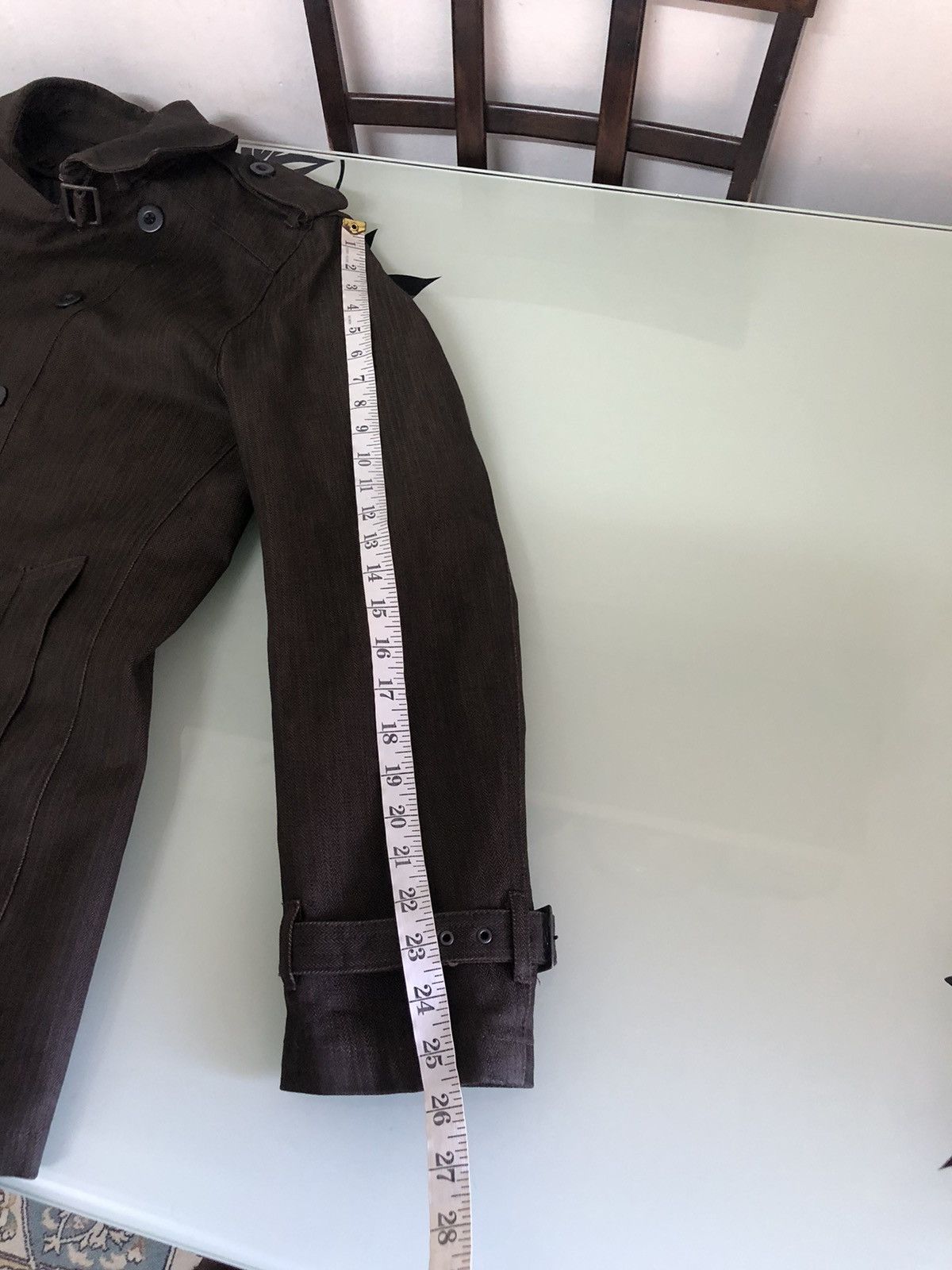If Six Was Nine Vintage Schlussel Double Breasted Denim Coat Jacket Size US M / EU 48-50 / 2 - 23 Thumbnail
