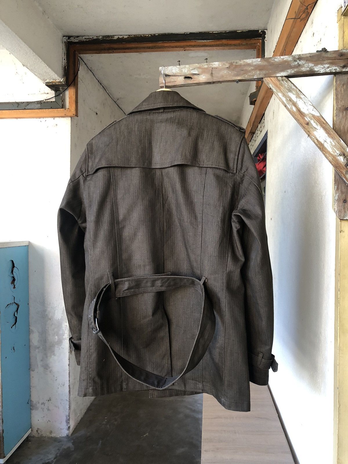 If Six Was Nine Vintage Schlussel Double Breasted Denim Coat Jacket Size US M / EU 48-50 / 2 - 11 Thumbnail