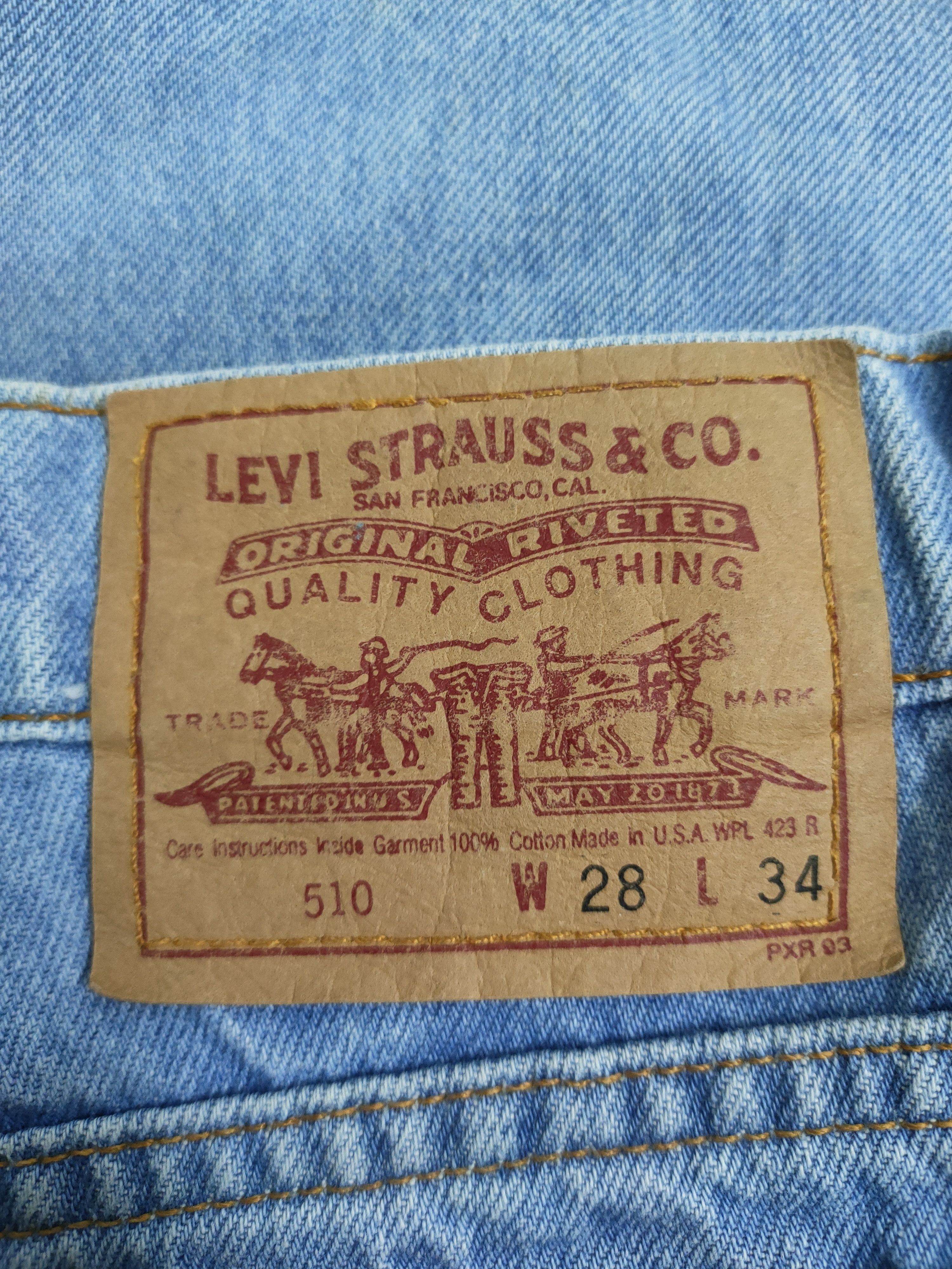 Levi's 90's Vintage Levis 510 Denim ,Made in USA Size US 27 - 3 Thumbnail