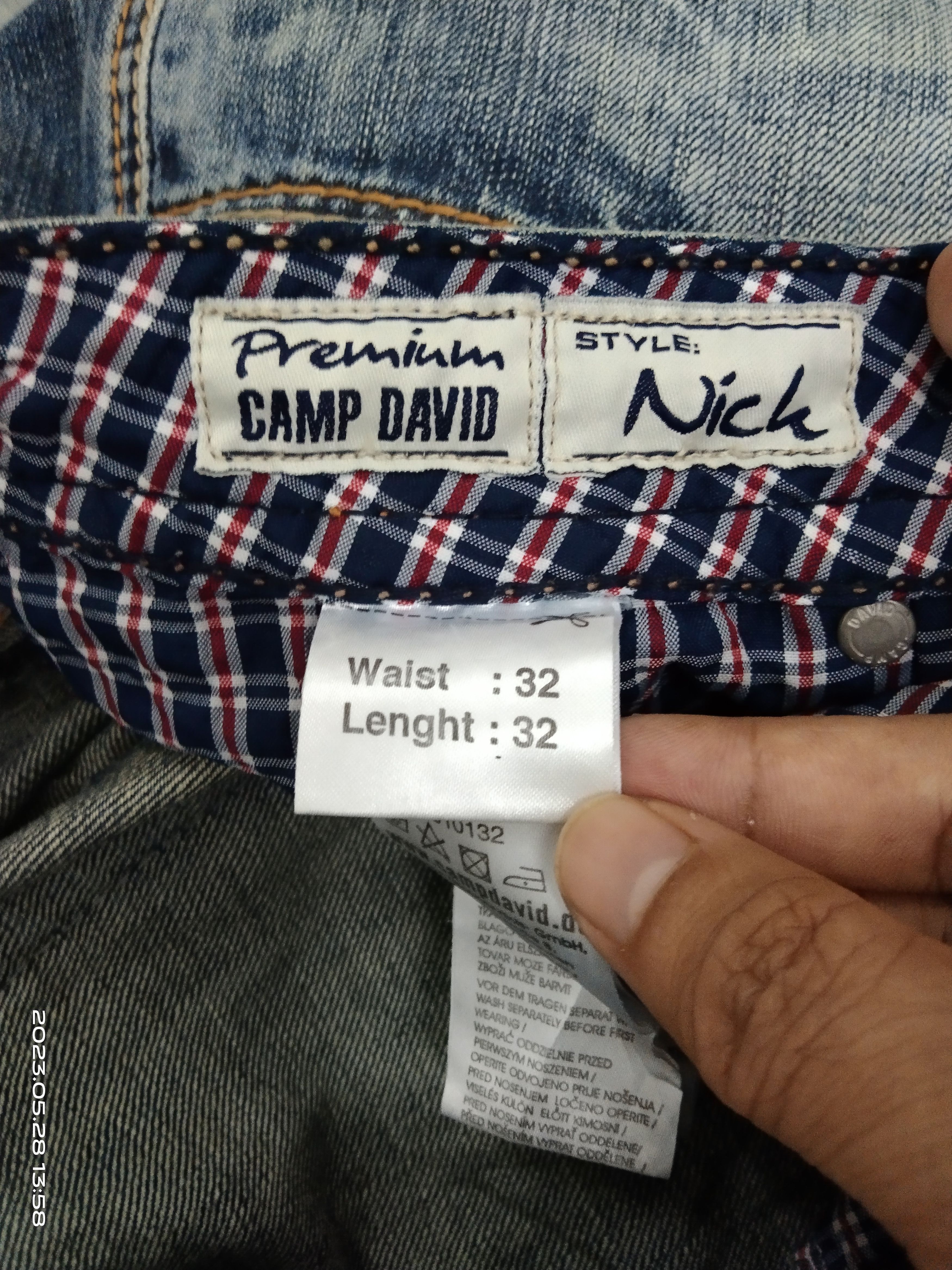Japanese Brand SICK🔥CAMP DAVID DENIM PANTS Size US 32 / EU 48 - 9 Thumbnail