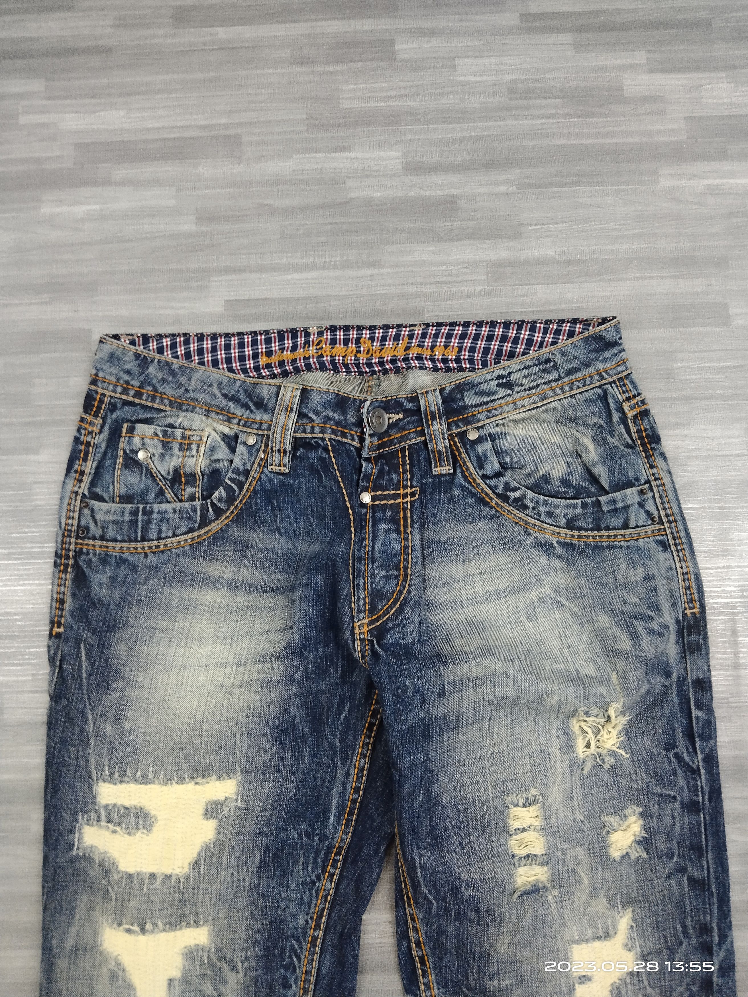 Japanese Brand SICK🔥CAMP DAVID DENIM PANTS Size US 32 / EU 48 - 4 Thumbnail