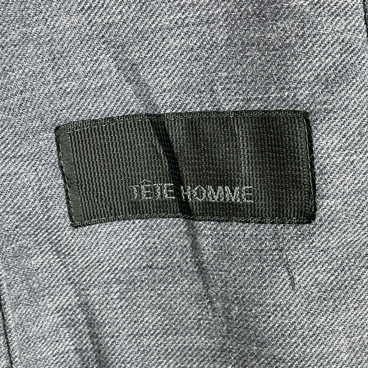 Issey Miyake Tete Homme Black Faded Suede Blazer Size 42S - 11 Thumbnail