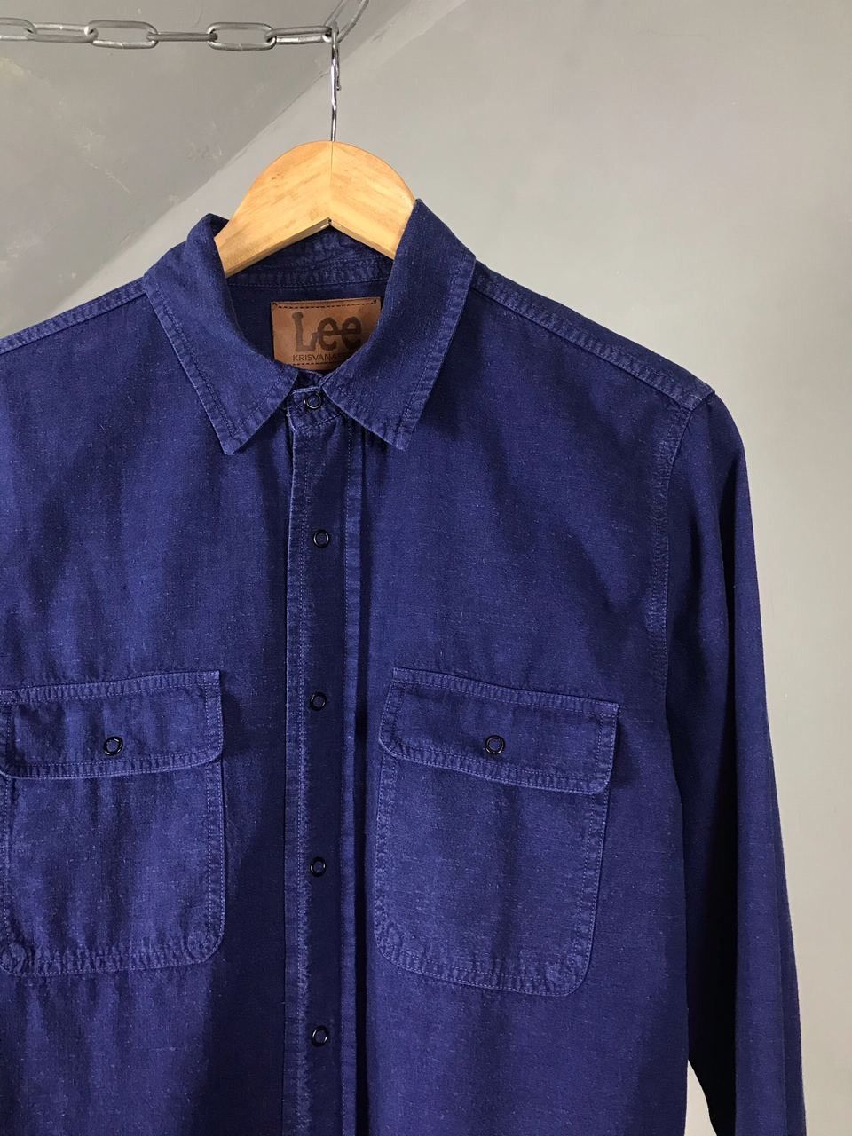 Lee Lee Krisvanassche blue streetwear shirt Size US S / EU 44-46 / 1 - 2 Thumbnail