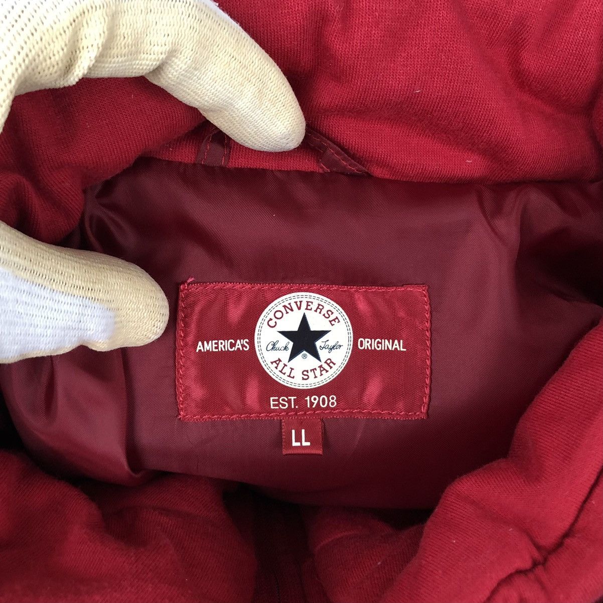 Converse Converse Embroidery Spellout Puffer Jacket With Hoodie Size US L / EU 52-54 / 3 - 10 Thumbnail