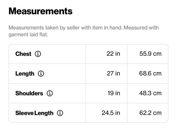 Size chart cheap hoodie converse