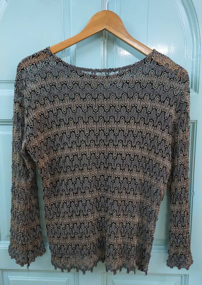 Beauty Beast ❎ Mesh Long Sleeve Top Size M / US 6-8 / IT 42-44 - 1 Thumbnail