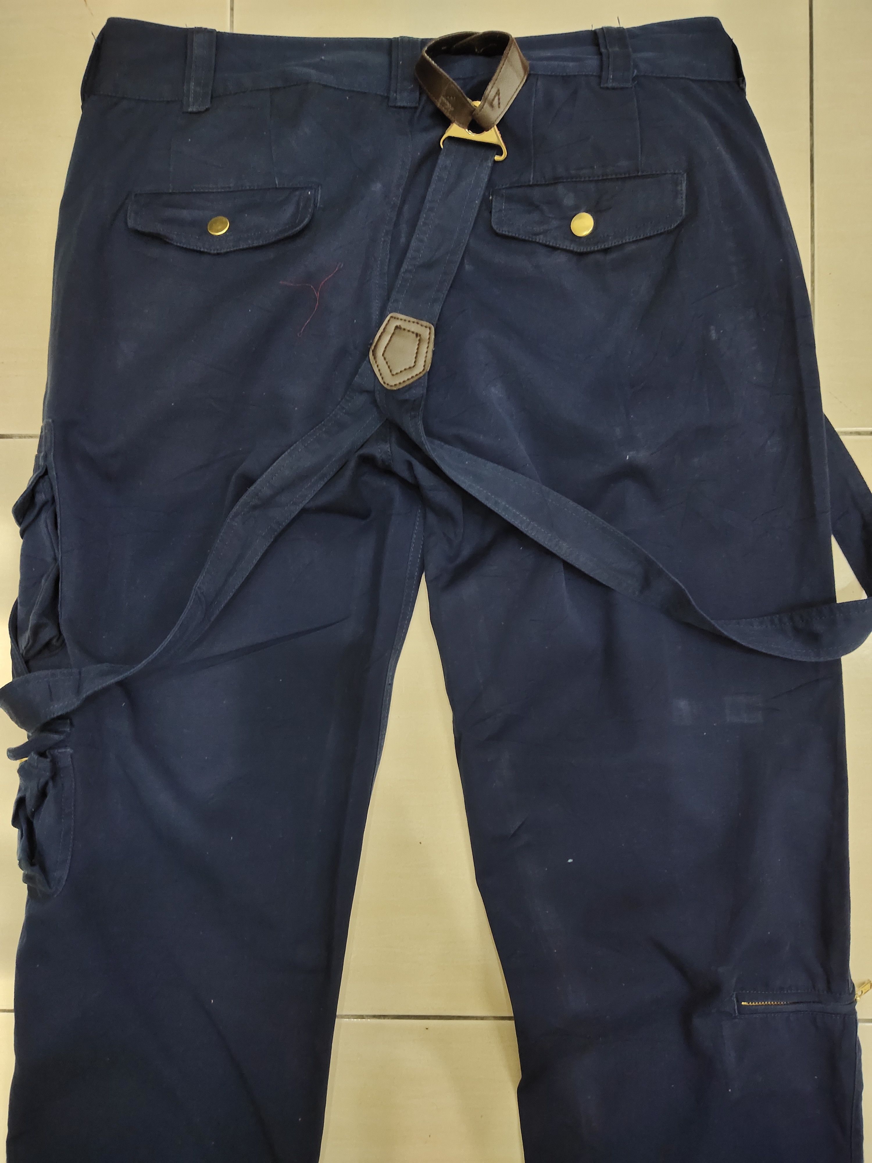 Japanese Brand Neutral Infinity Multi Pocket Bondage Cargo Pants Size US 34 / EU 50 - 4 Thumbnail