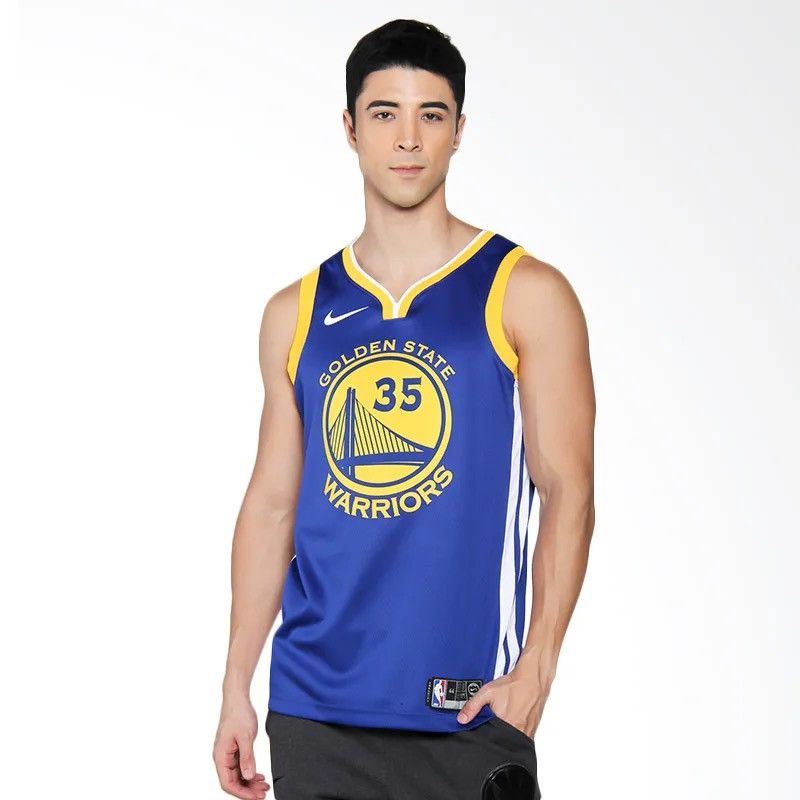 Nike 🔥Nike Kevin Durant #35 Golden State Warriors Jersey/Tank Top Size US M / EU 48-50 / 2 - 17 Thumbnail