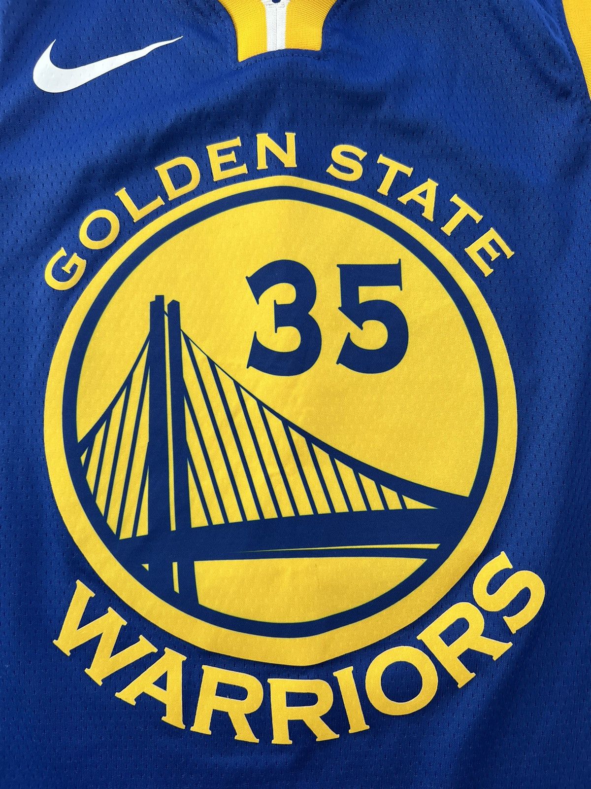 Nike 🔥Nike Kevin Durant #35 Golden State Warriors Jersey/Tank Top Size US M / EU 48-50 / 2 - 5 Thumbnail