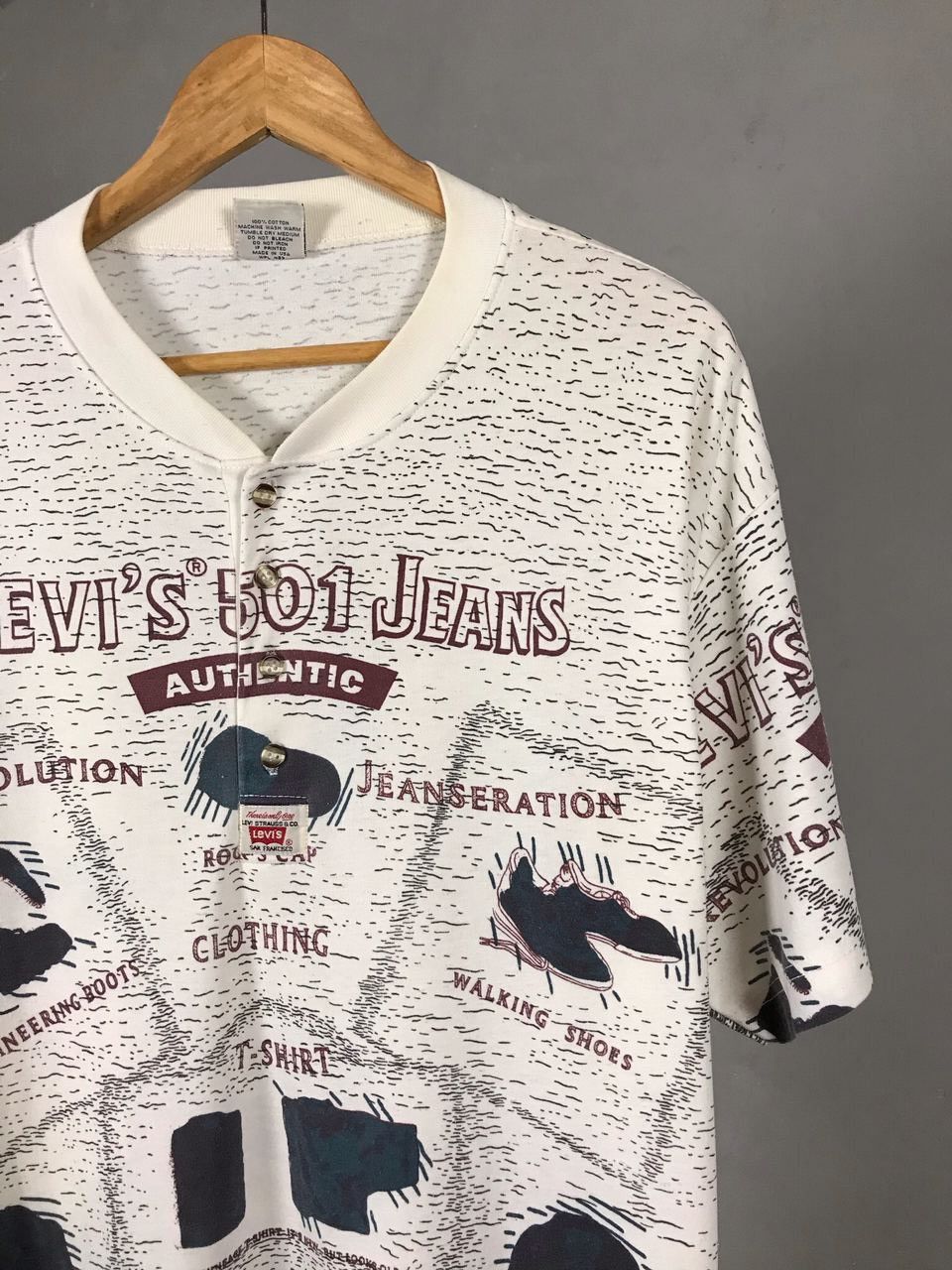 Levi's Levi’s vintage overprinted tee made in USA Size US XL / EU 56 / 4 - 2 Thumbnail