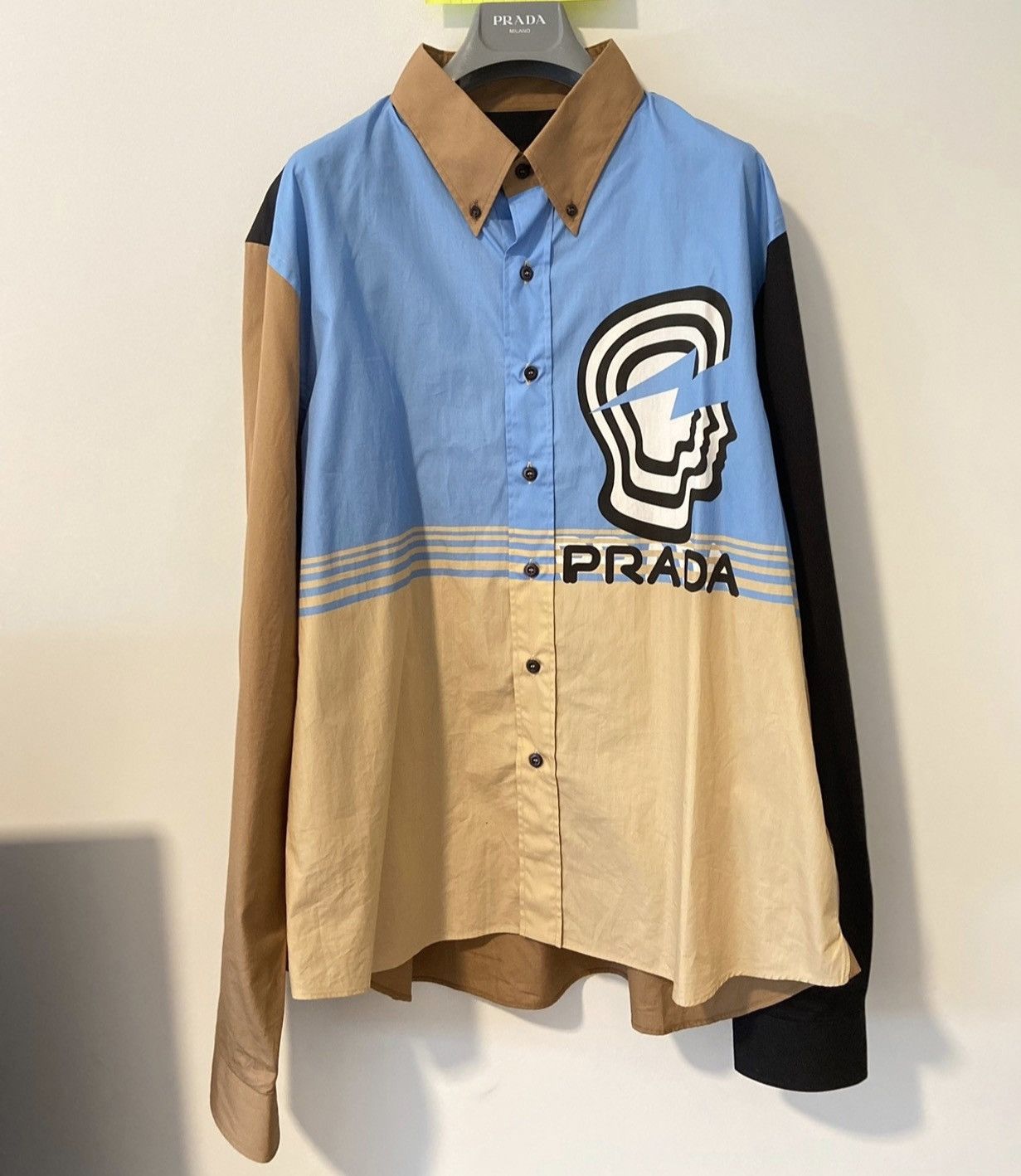 Prada RARE GRAIL Prada ss20 color block head shirt Size US S / EU 44-46 / 1 - 1 Thumbnail