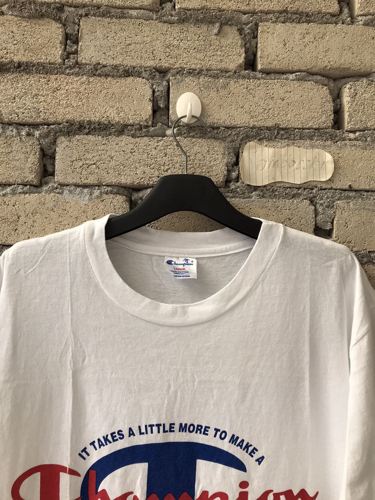 Champion × Vintage Vintage Champion Big Logo Spell Out Streetwear Size US L / EU 52-54 / 3 - 6 Thumbnail