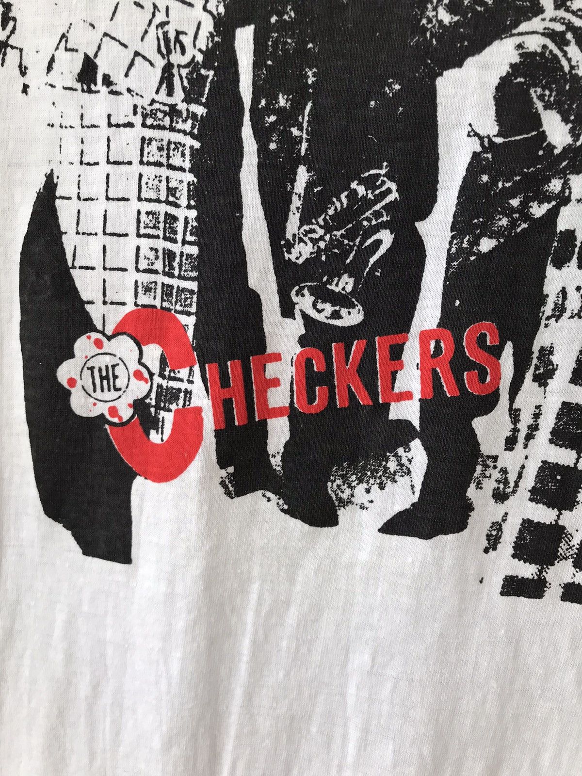 Band Tees × Vintage Vintage Band The Checkers Japanese Band Rock N Roll Tee Size US S / EU 44-46 / 1 - 3 Thumbnail