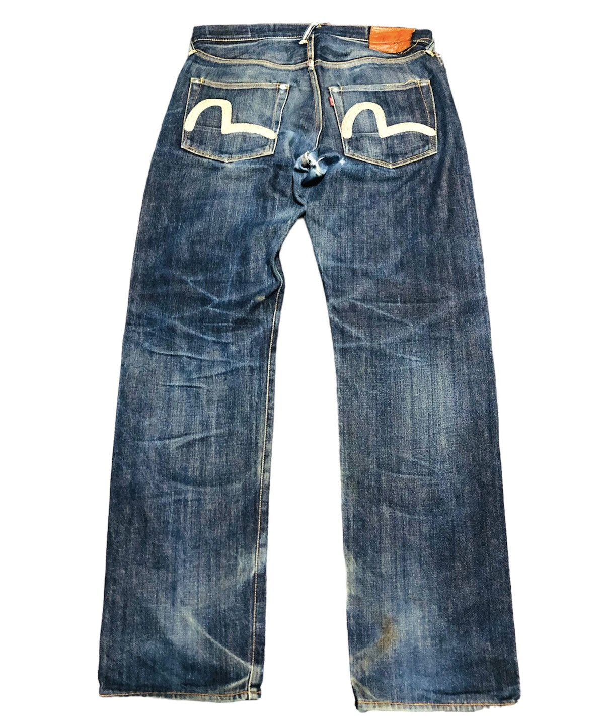 image of Evisu X Yamane Distressed Denim Lot No 2 in Blue, Men's (Size 36)
