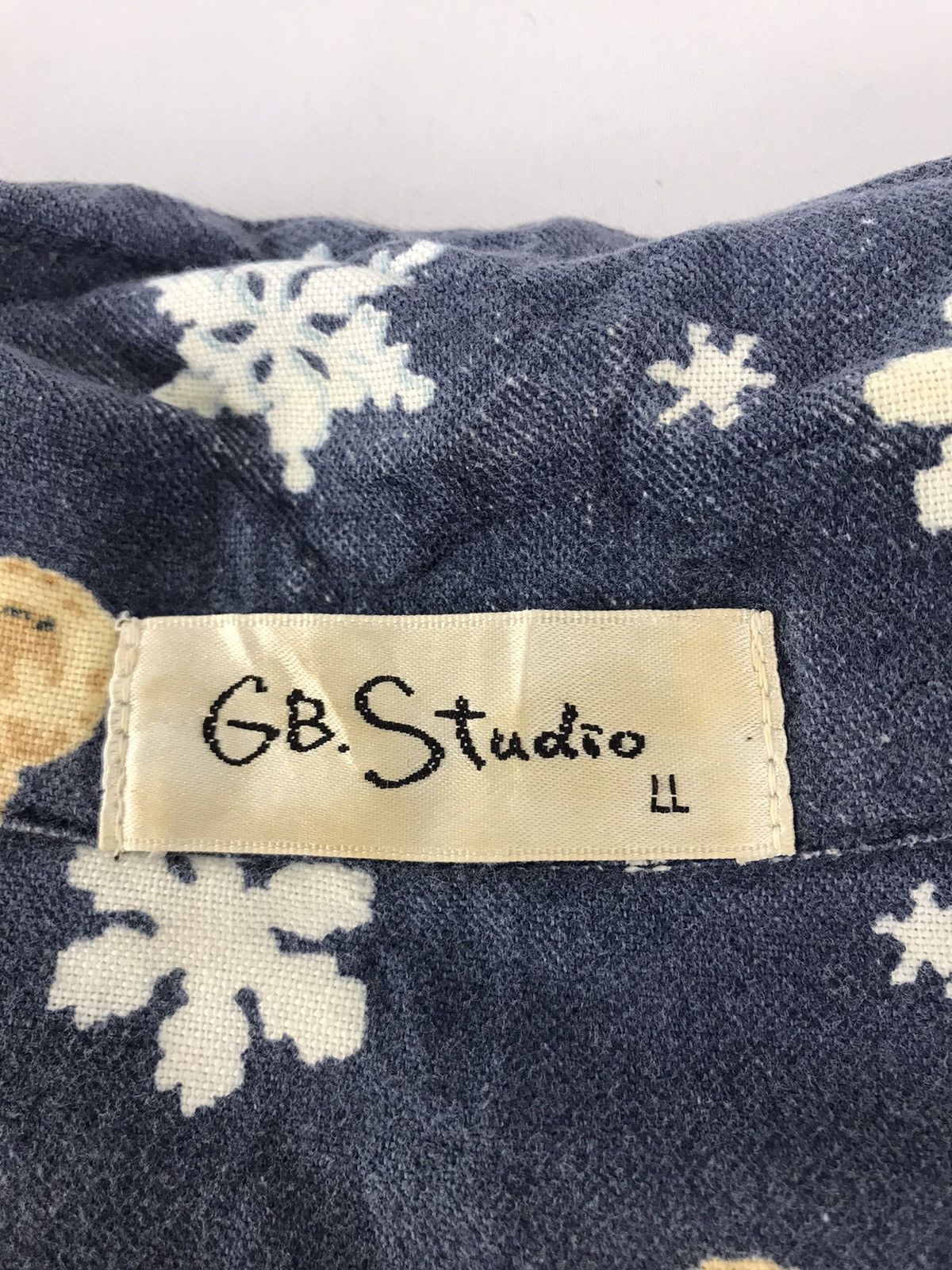GB × Vintage GB Studio Button Down All Over Bear Logo Style Winter Wear Size US XXL / EU 58 / 5 - 6 Thumbnail