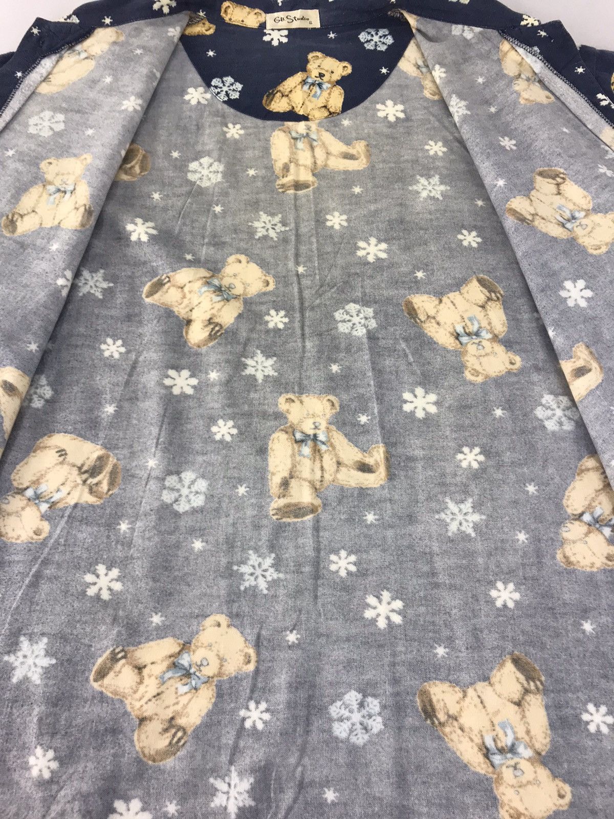 GB × Vintage GB Studio Button Down All Over Bear Logo Style Winter Wear Size US XXL / EU 58 / 5 - 5 Thumbnail