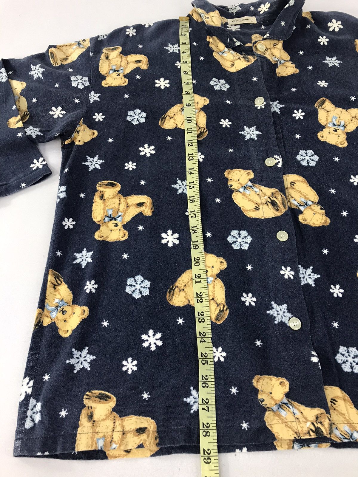 GB × Vintage GB Studio Button Down All Over Bear Logo Style Winter Wear Size US XXL / EU 58 / 5 - 9 Thumbnail