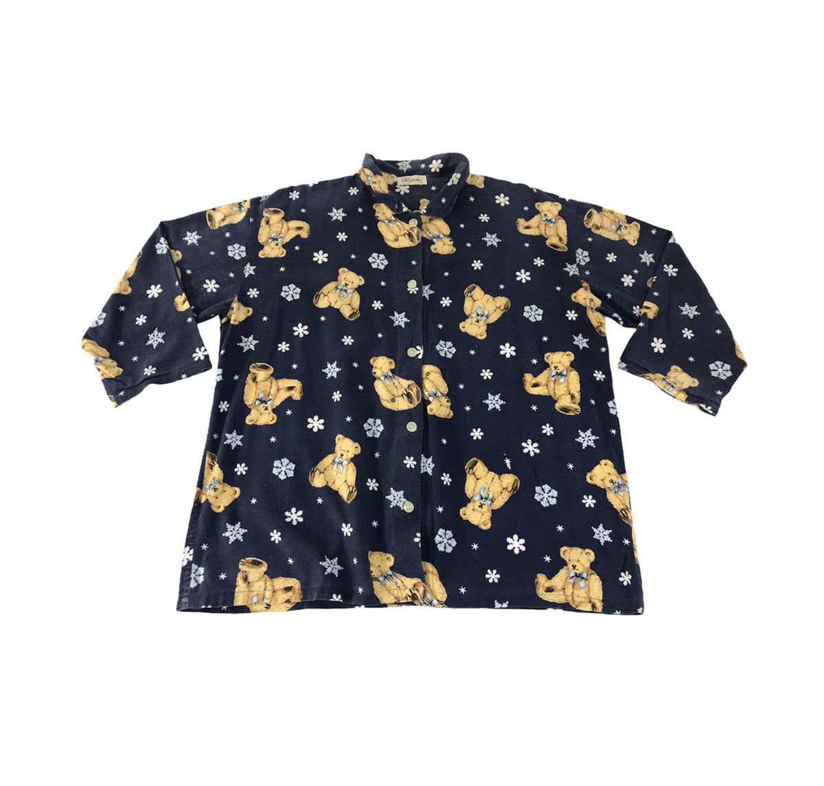 GB × Vintage GB Studio Button Down All Over Bear Logo Style Winter Wear Size US XXL / EU 58 / 5 - 1 Thumbnail