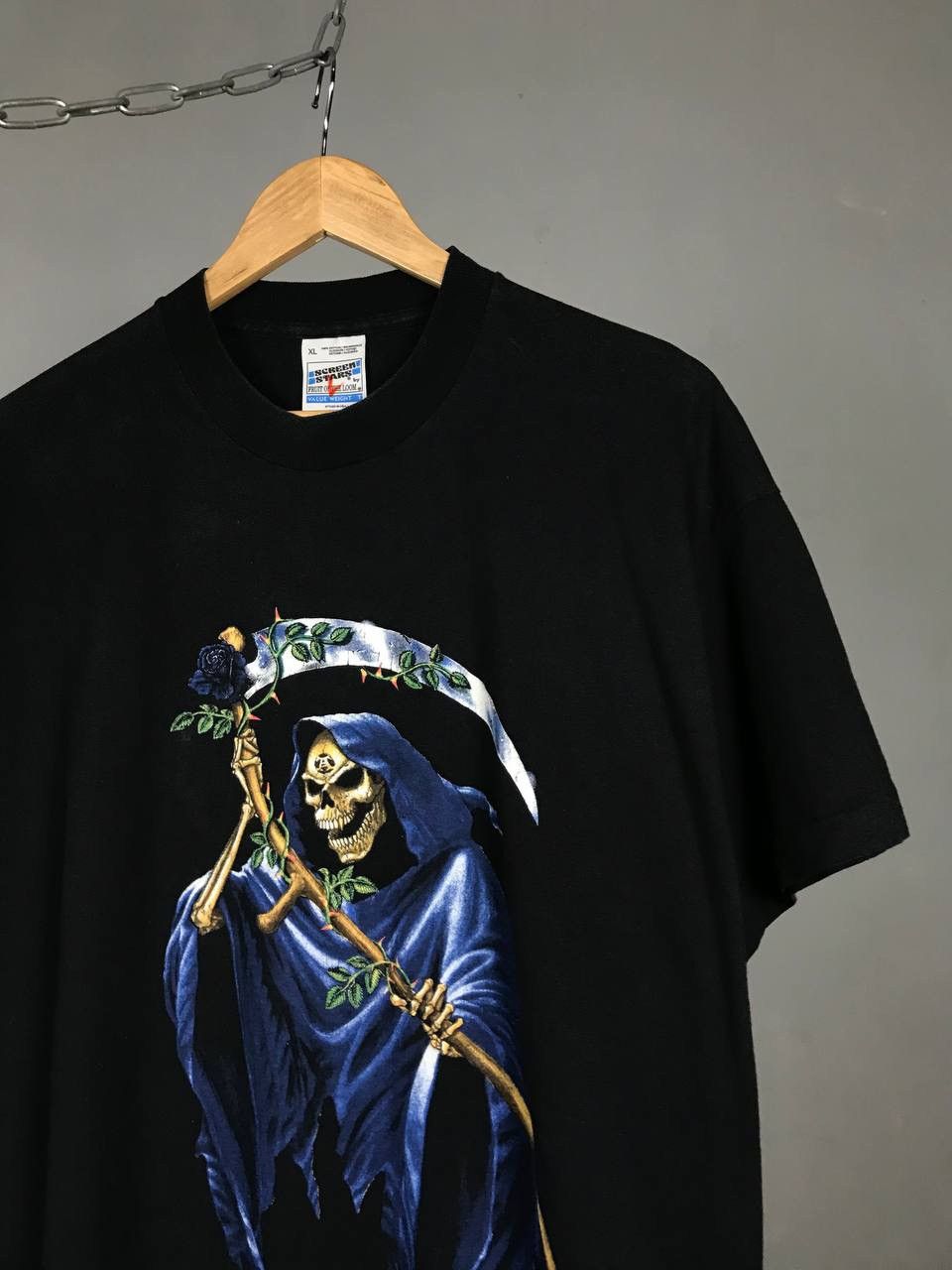 Vintage Alchemy Gothic rock skull vintage tee Size US XL / EU 56 / 4 - 2 Thumbnail