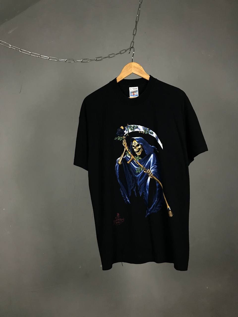 Vintage Alchemy Gothic rock skull vintage tee Size US XL / EU 56 / 4 - 1 Thumbnail