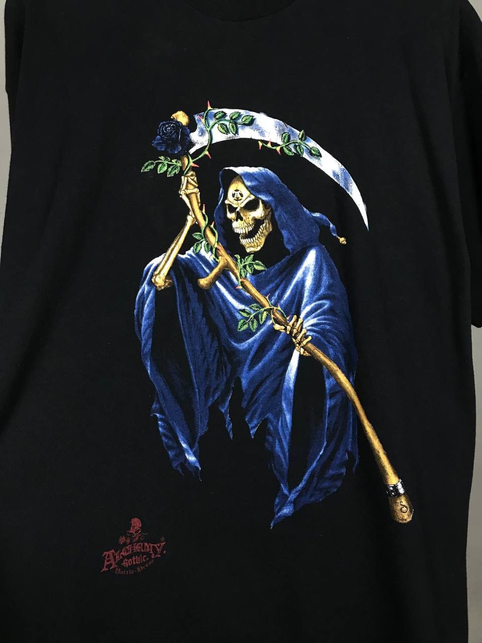 Vintage Alchemy Gothic rock skull vintage tee Size US XL / EU 56 / 4 - 3 Thumbnail