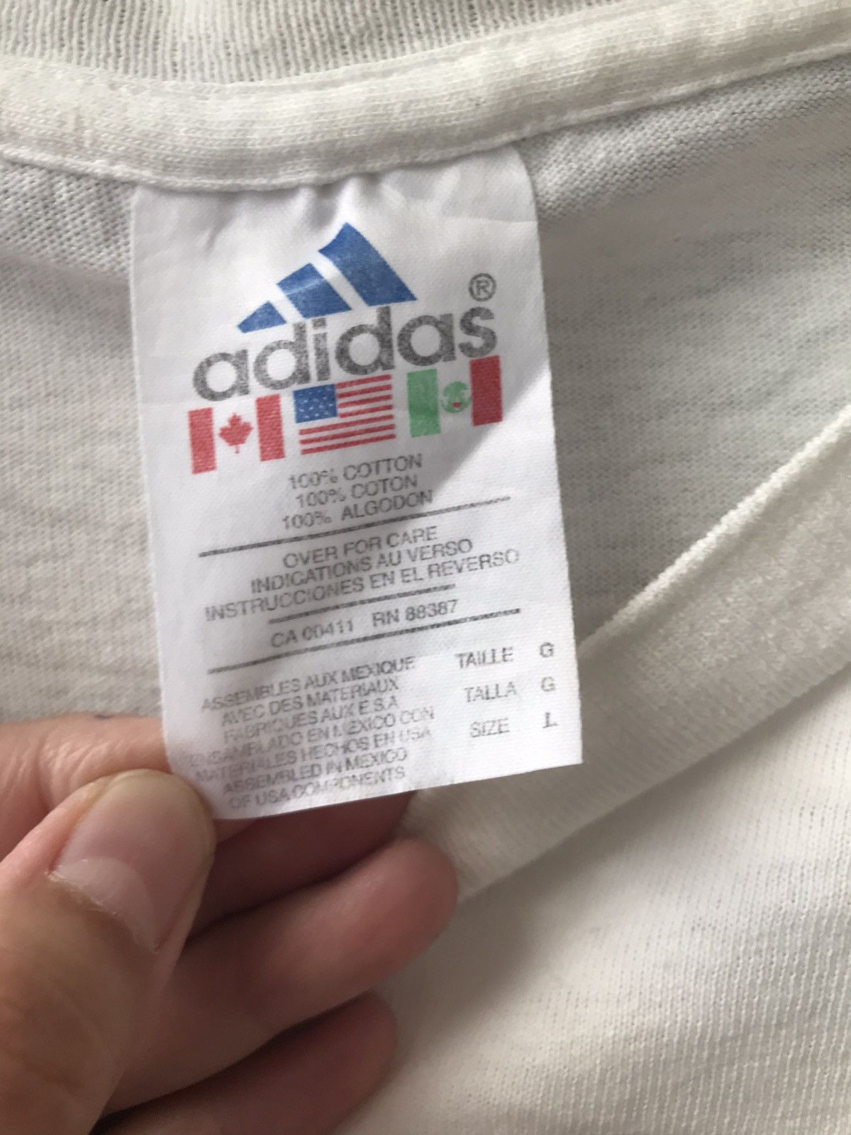 Adidas × Vintage Vintage 90s ADIDAS Equipment Big Logo Spellout Size US L / EU 52-54 / 3 - 3 Thumbnail