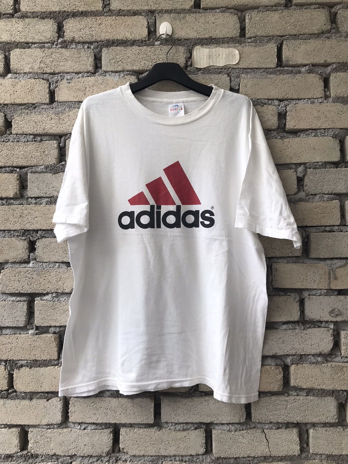 Adidas × Vintage Vintage 90s ADIDAS Equipment Big Logo Spellout Size US L / EU 52-54 / 3 - 1 Thumbnail
