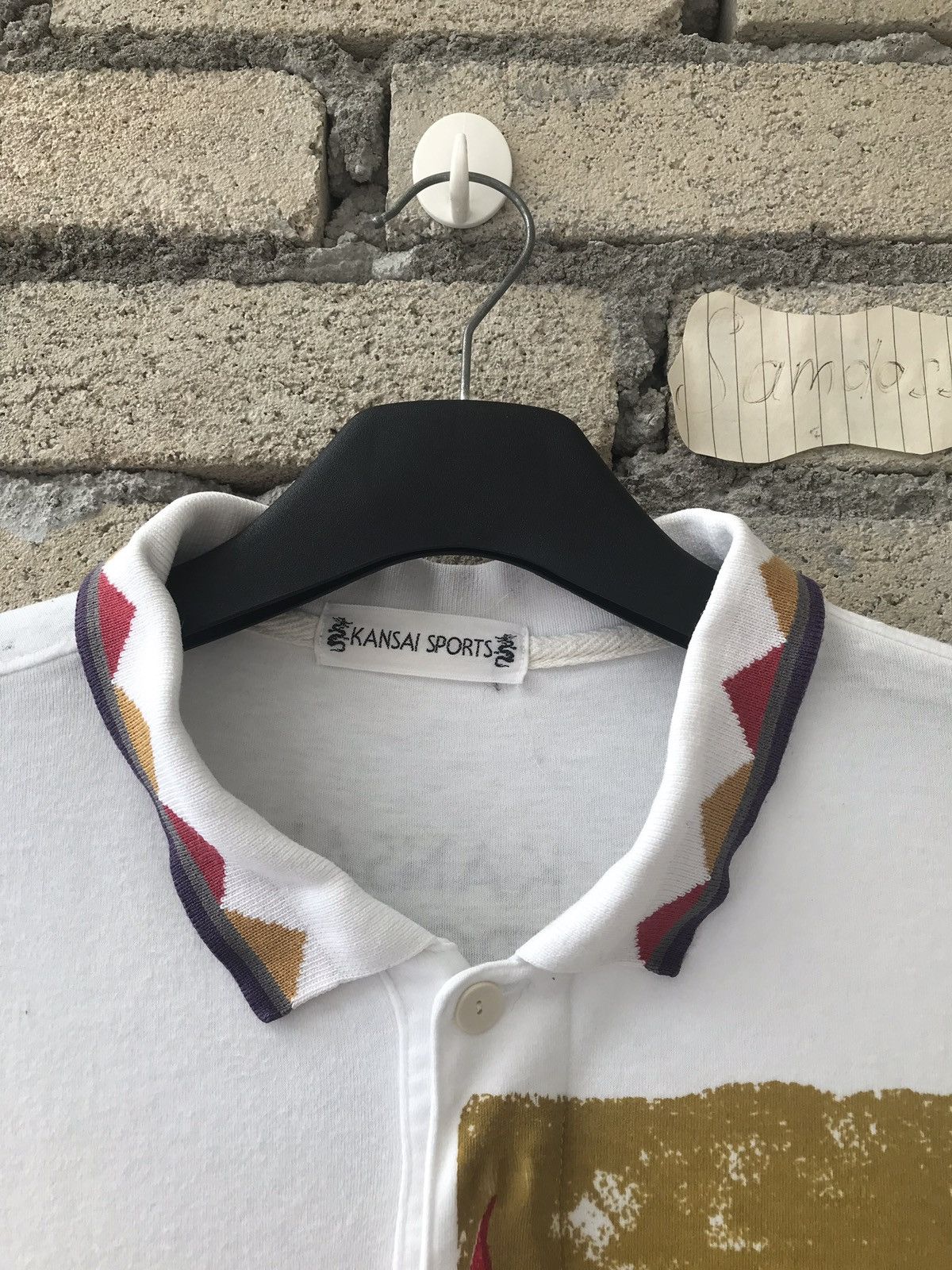 Japanese Brand × Kansai Yamamoto Vintage Kansai Sports Dragon Logo Sun Light Big Screen Art Size US L / EU 52-54 / 3 - 5 Thumbnail