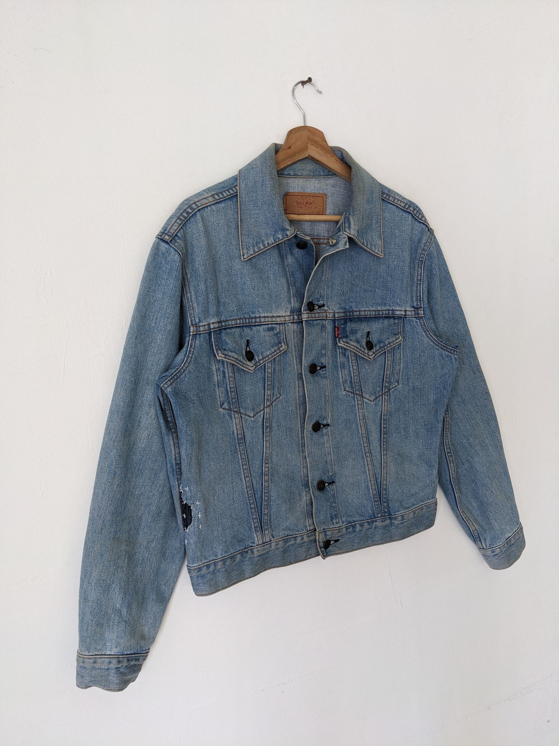 Japanese Brand × Levi's Vintage Clothing Vintage Levis Denim Jacket Boro Sashiko Custom Made Size US M / EU 48-50 / 2 - 6 Thumbnail