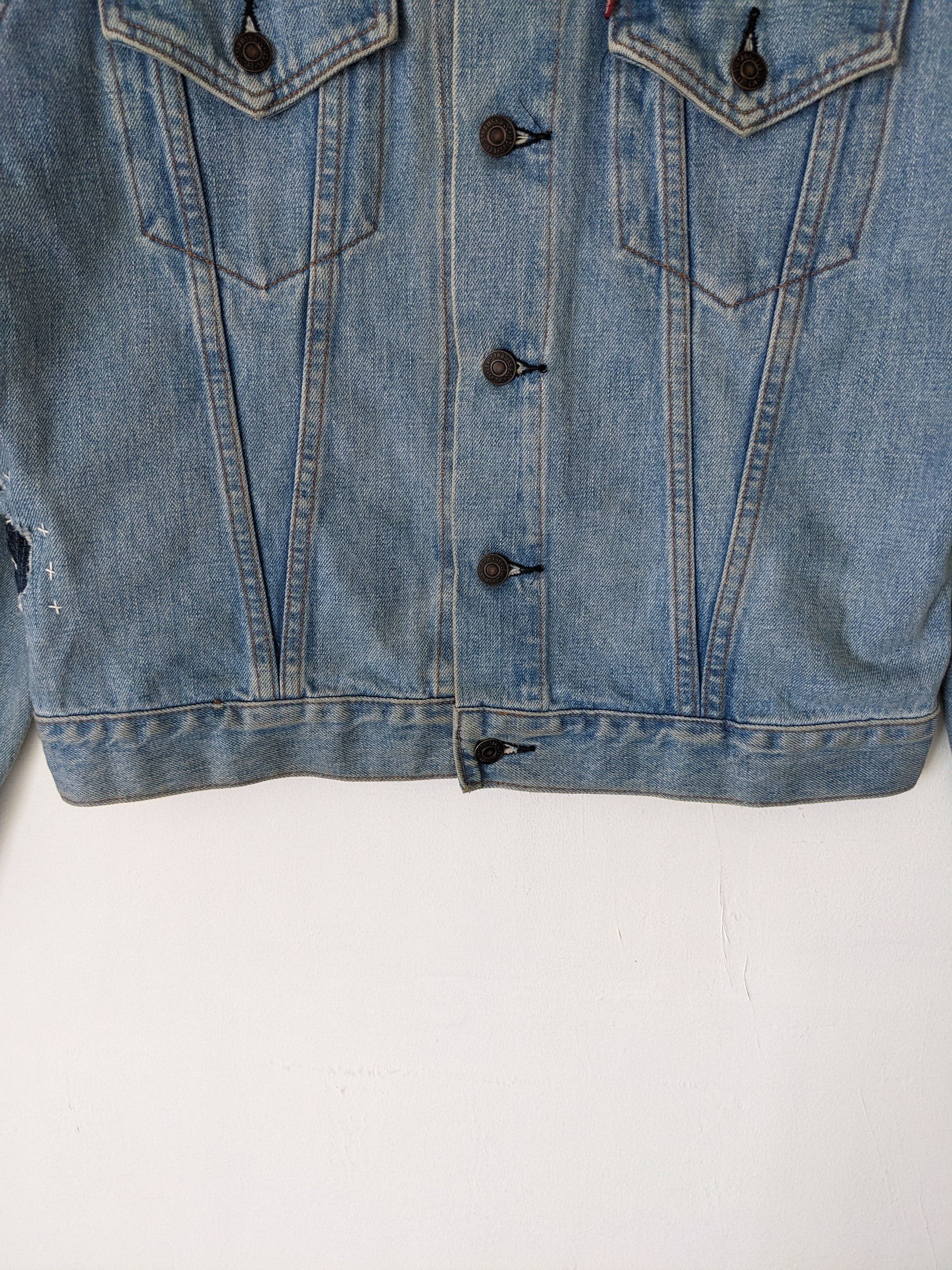 Japanese Brand × Levi's Vintage Clothing Vintage Levis Denim Jacket Boro Sashiko Custom Made Size US M / EU 48-50 / 2 - 10 Thumbnail