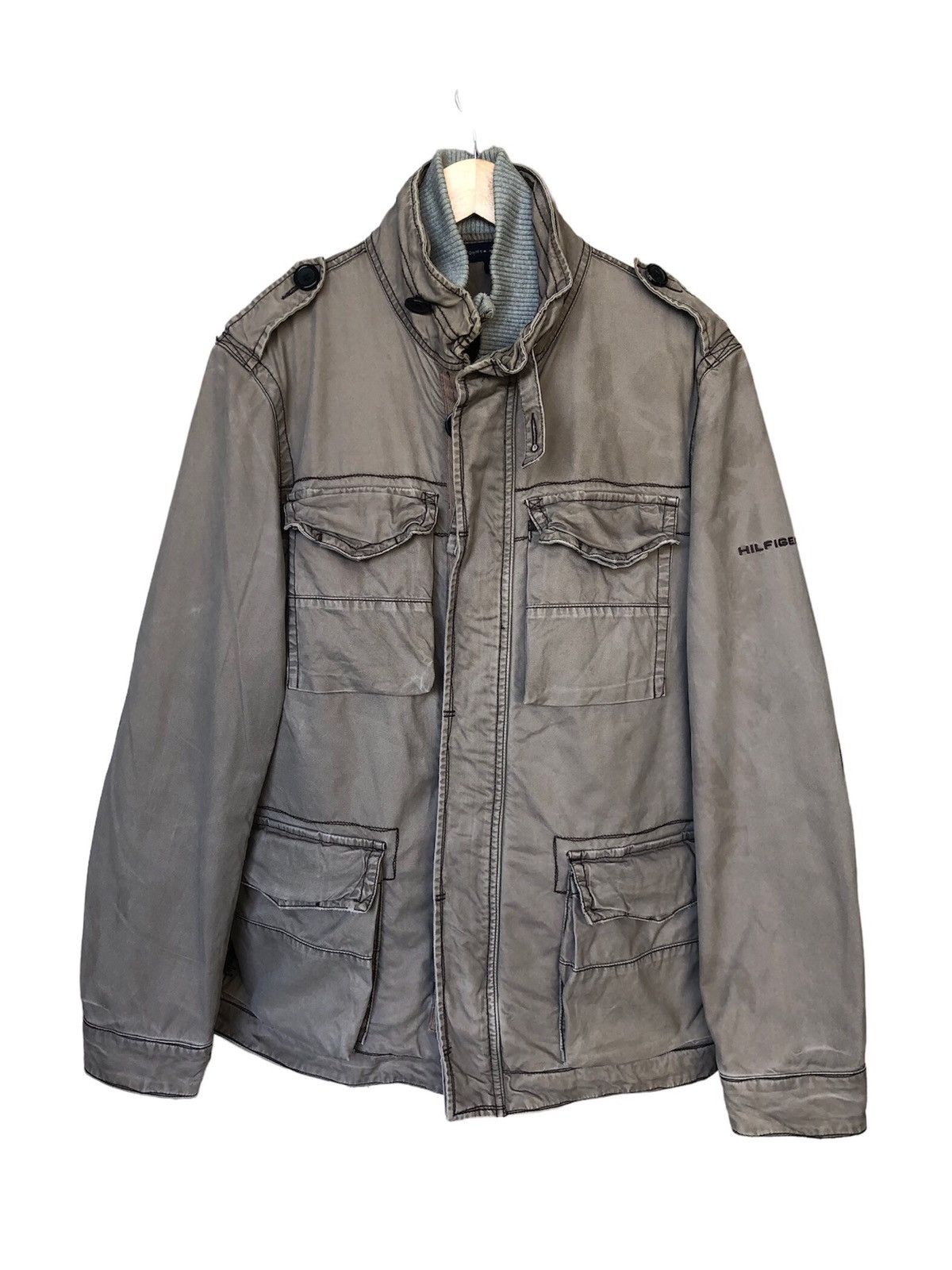 Tommy Hilfiger Vintage Tommy Hilfiger Military Style Field Jackets Size US M / EU 48-50 / 2 - 2 Thumbnail